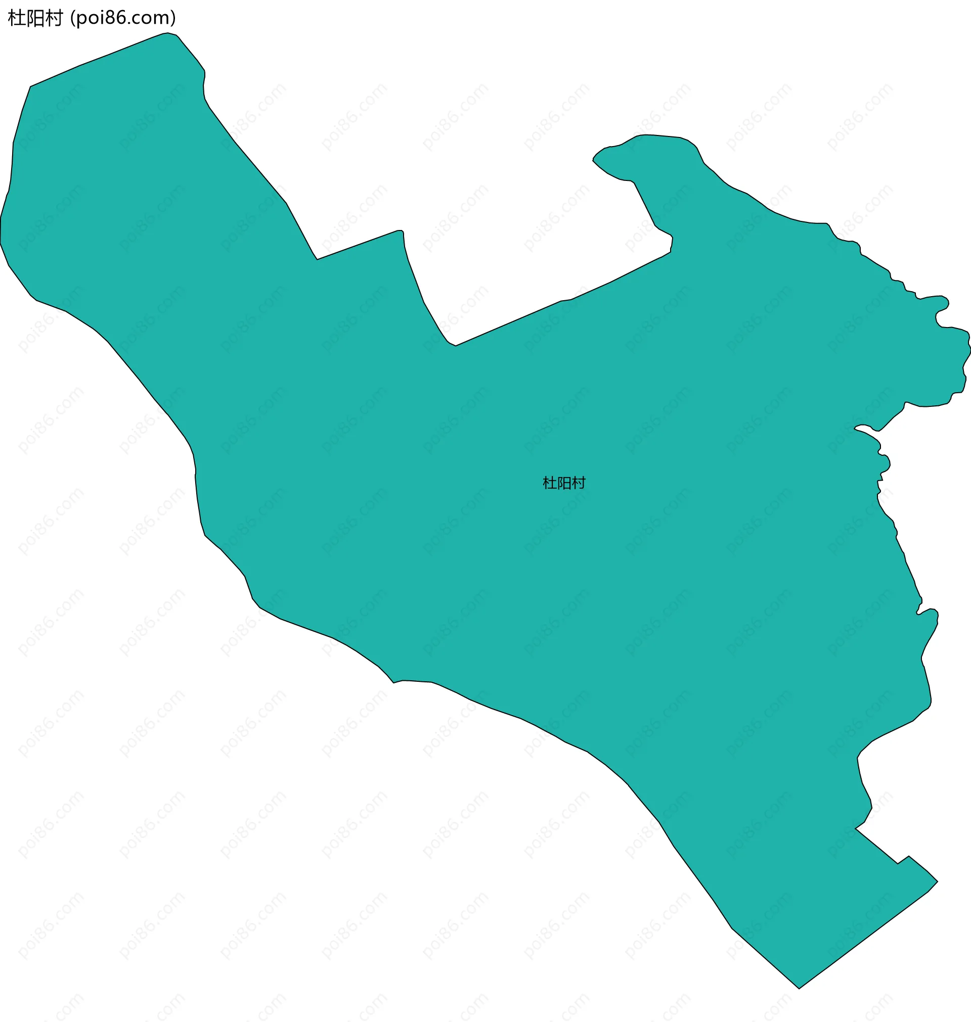 杜阳村边界地图