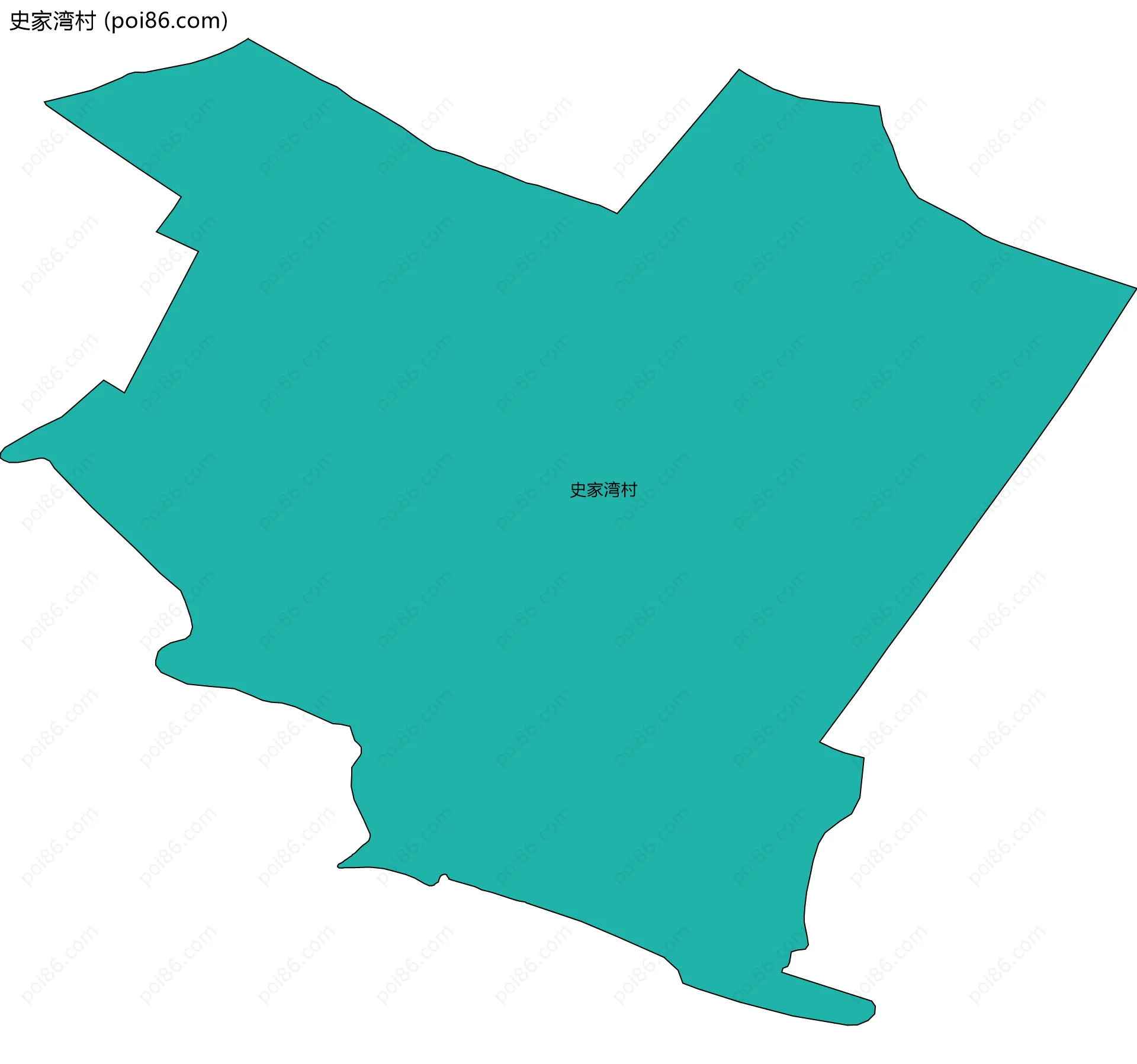 史家湾村边界地图