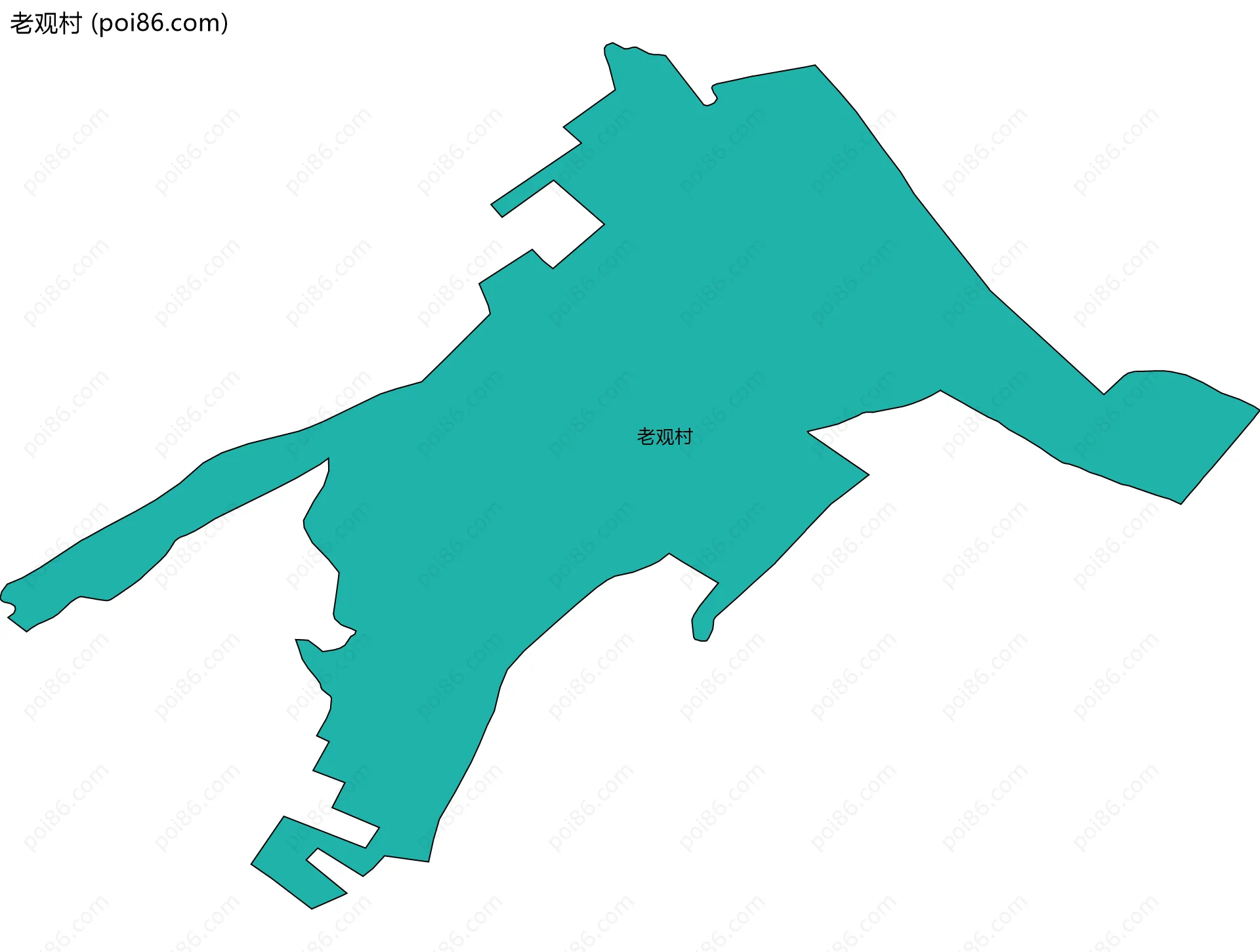 老观村边界地图