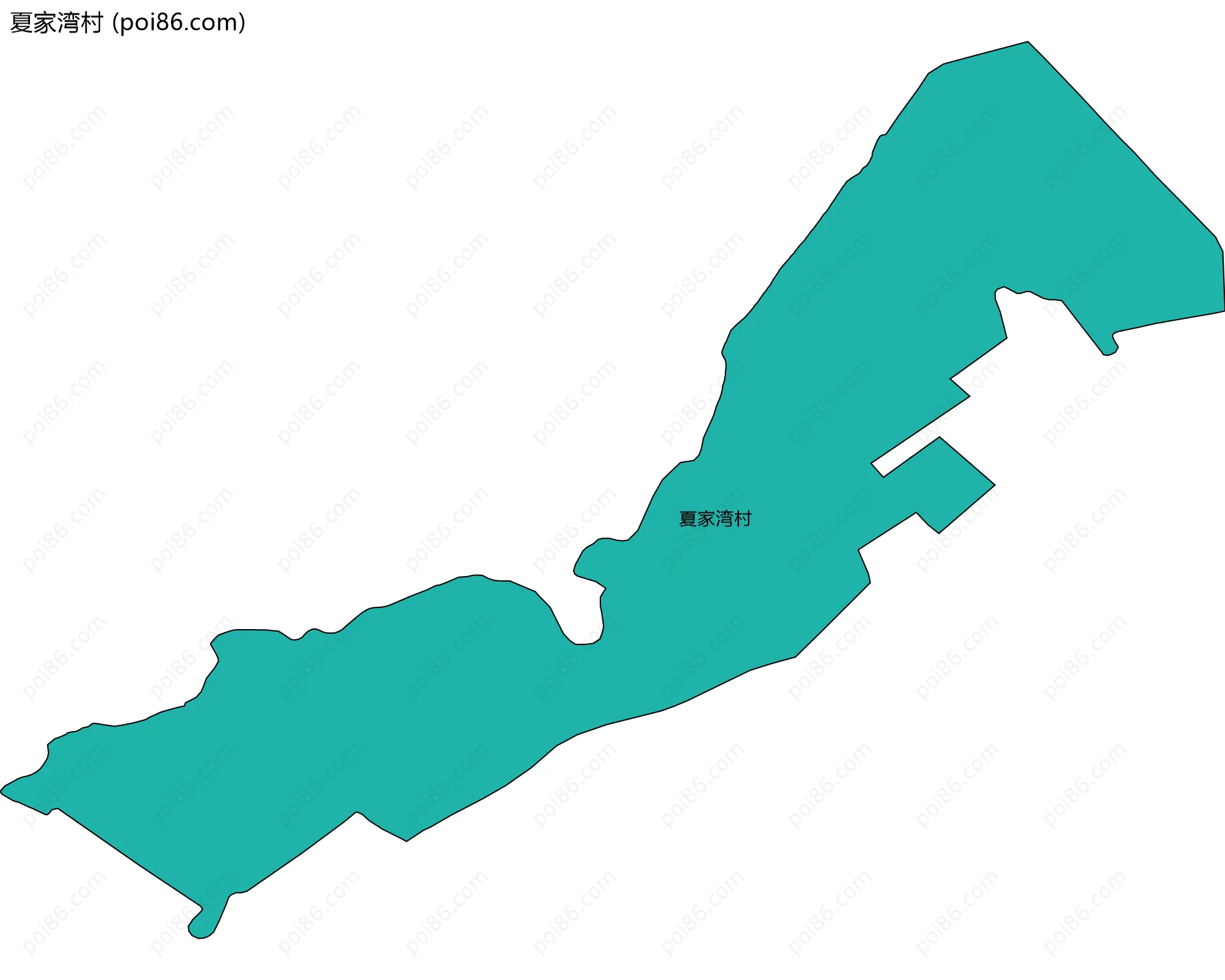 夏家湾村边界地图