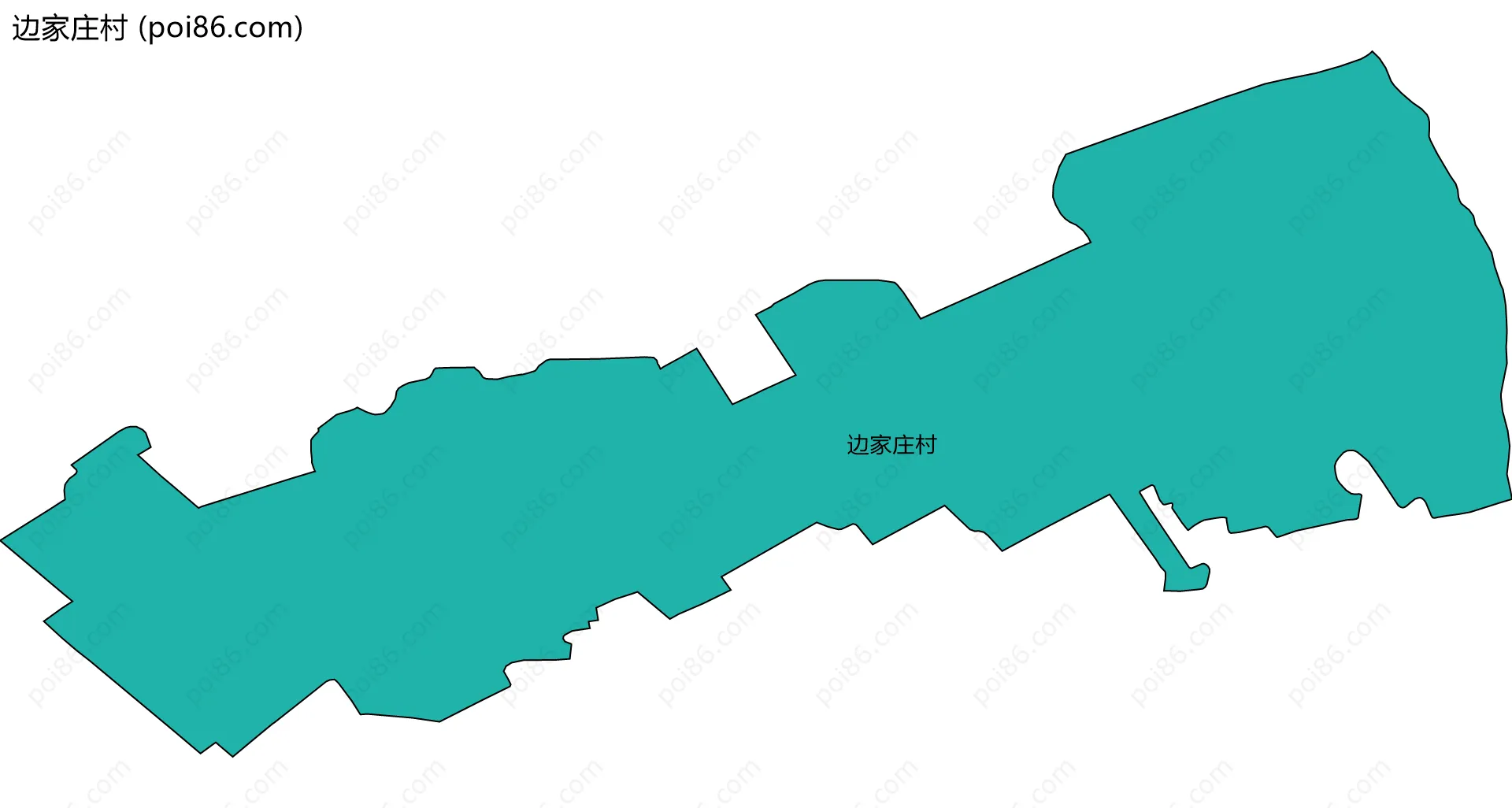 边家庄村边界地图