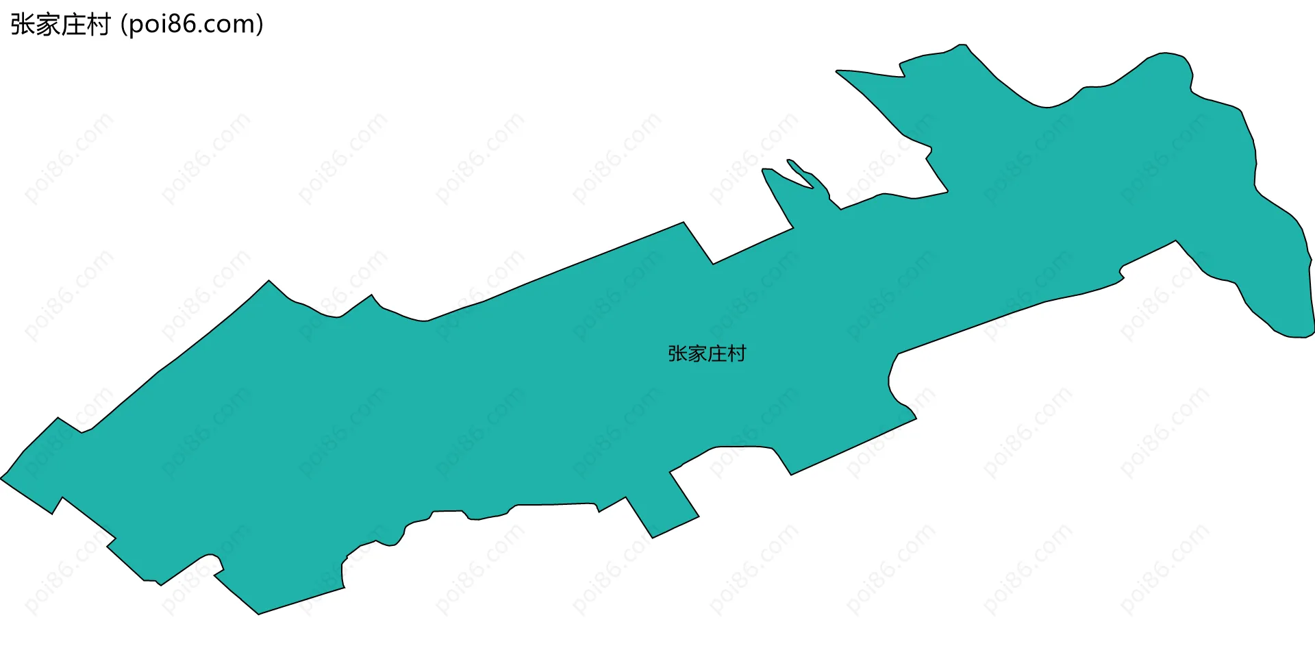 张家庄村边界地图