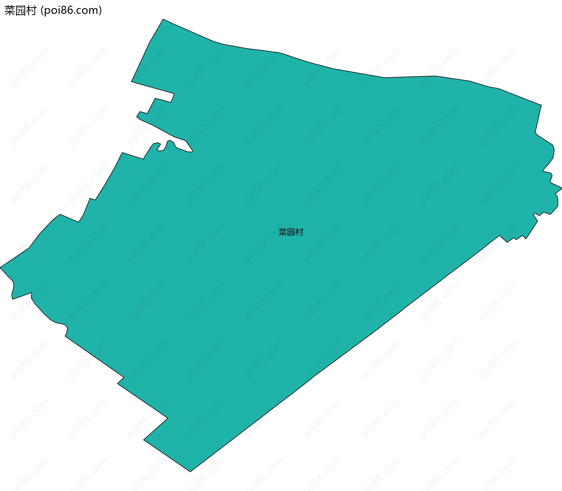 菜园村边界地图