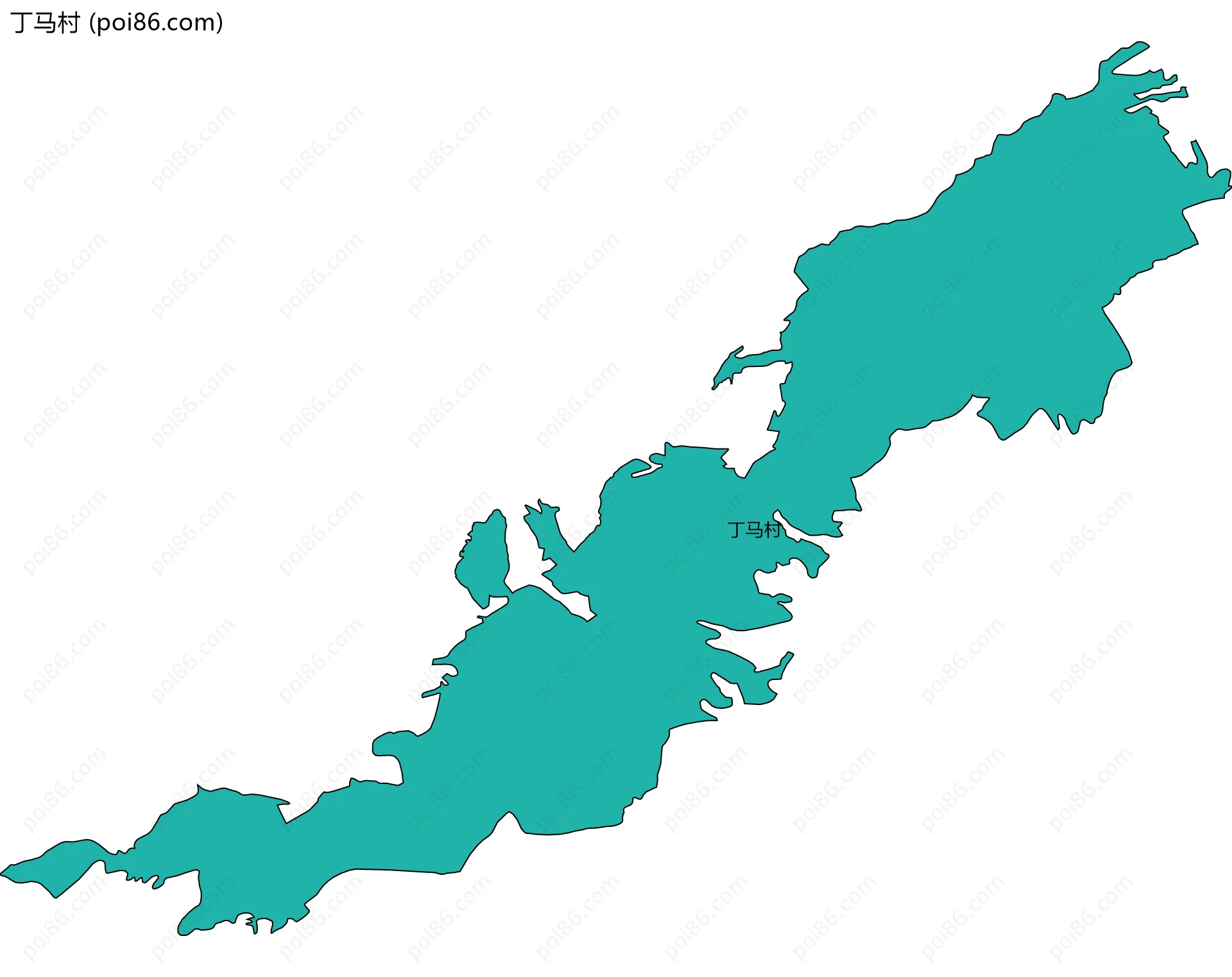 丁马村边界地图