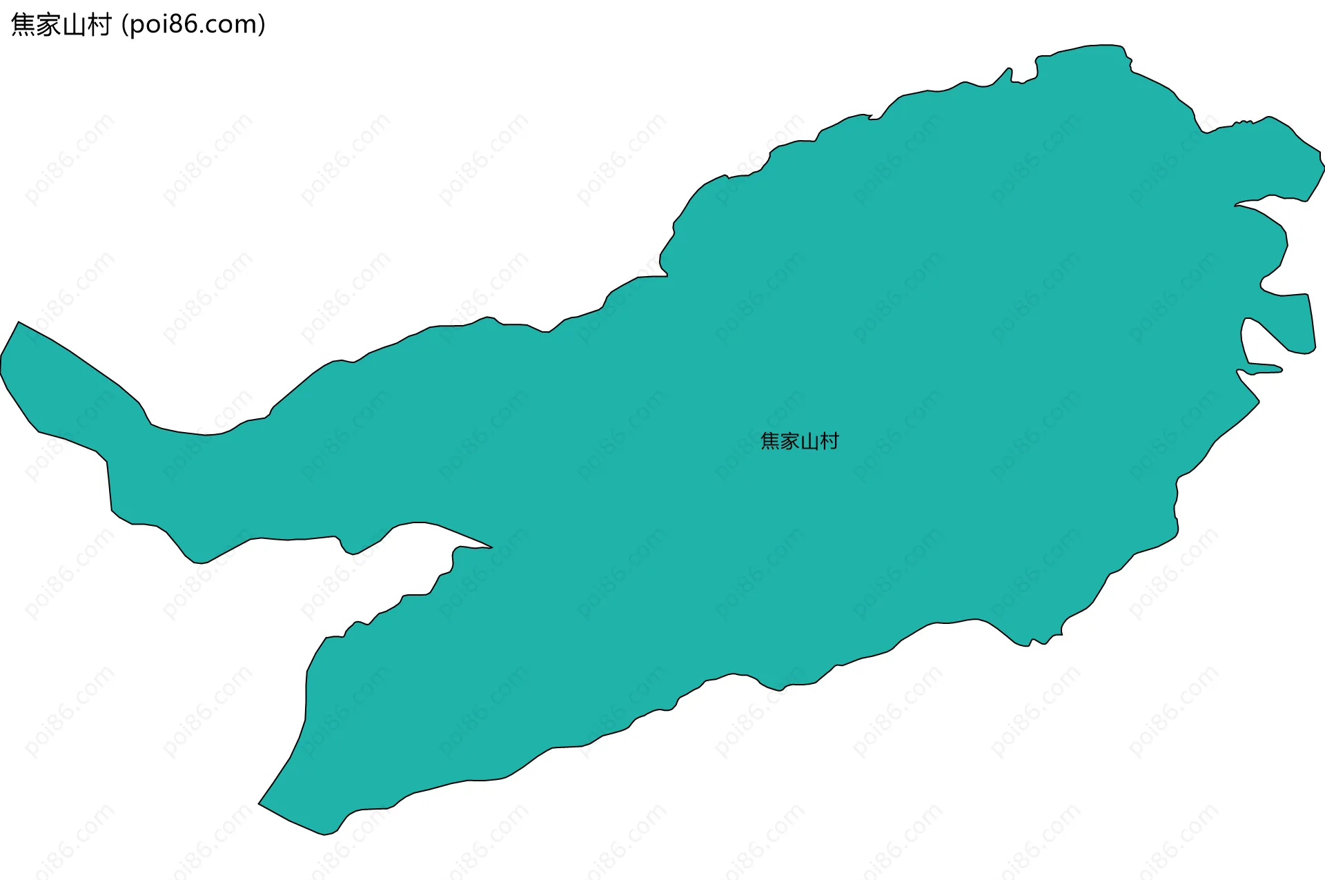 焦家山村边界地图