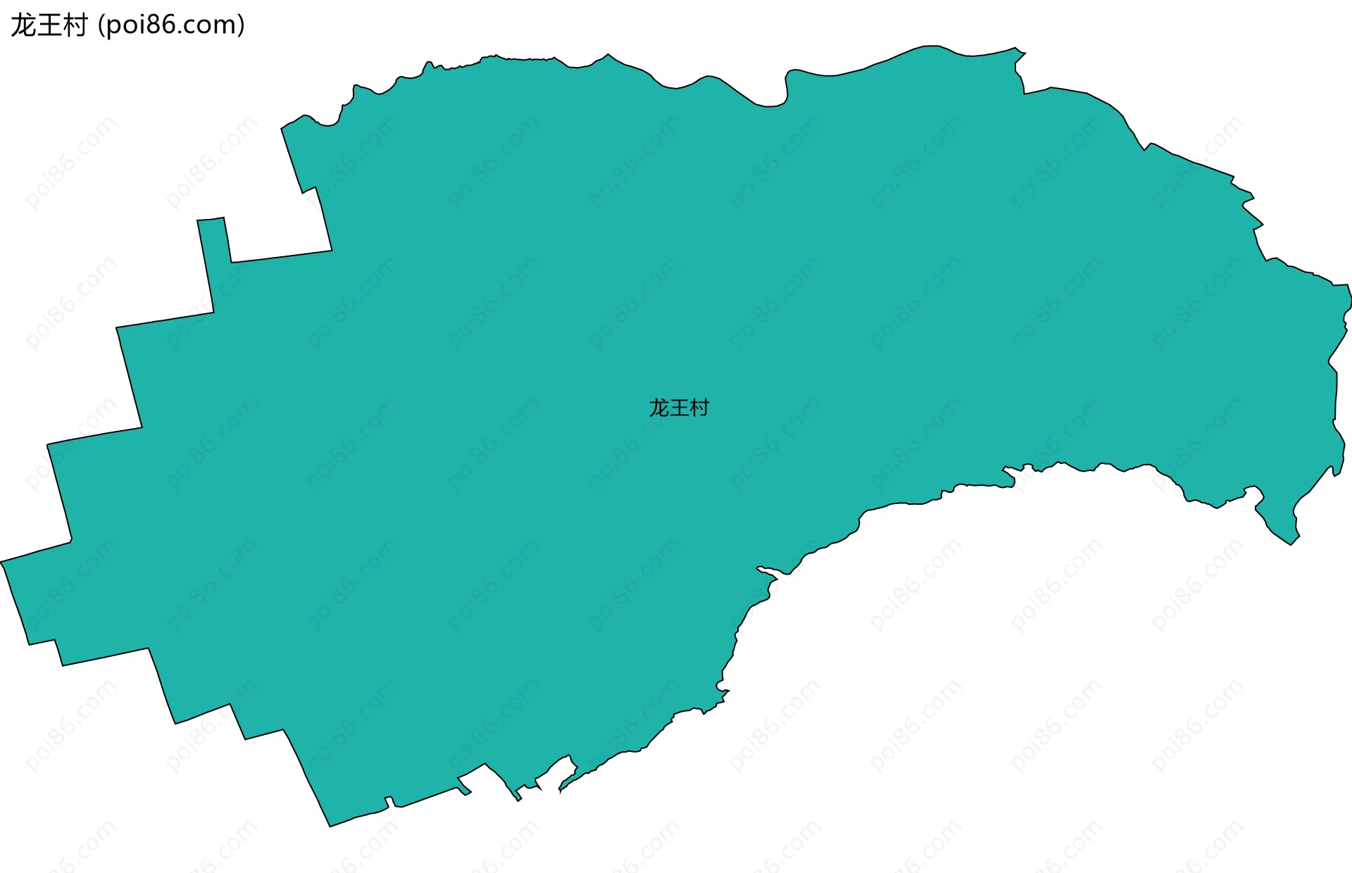 龙王村边界地图