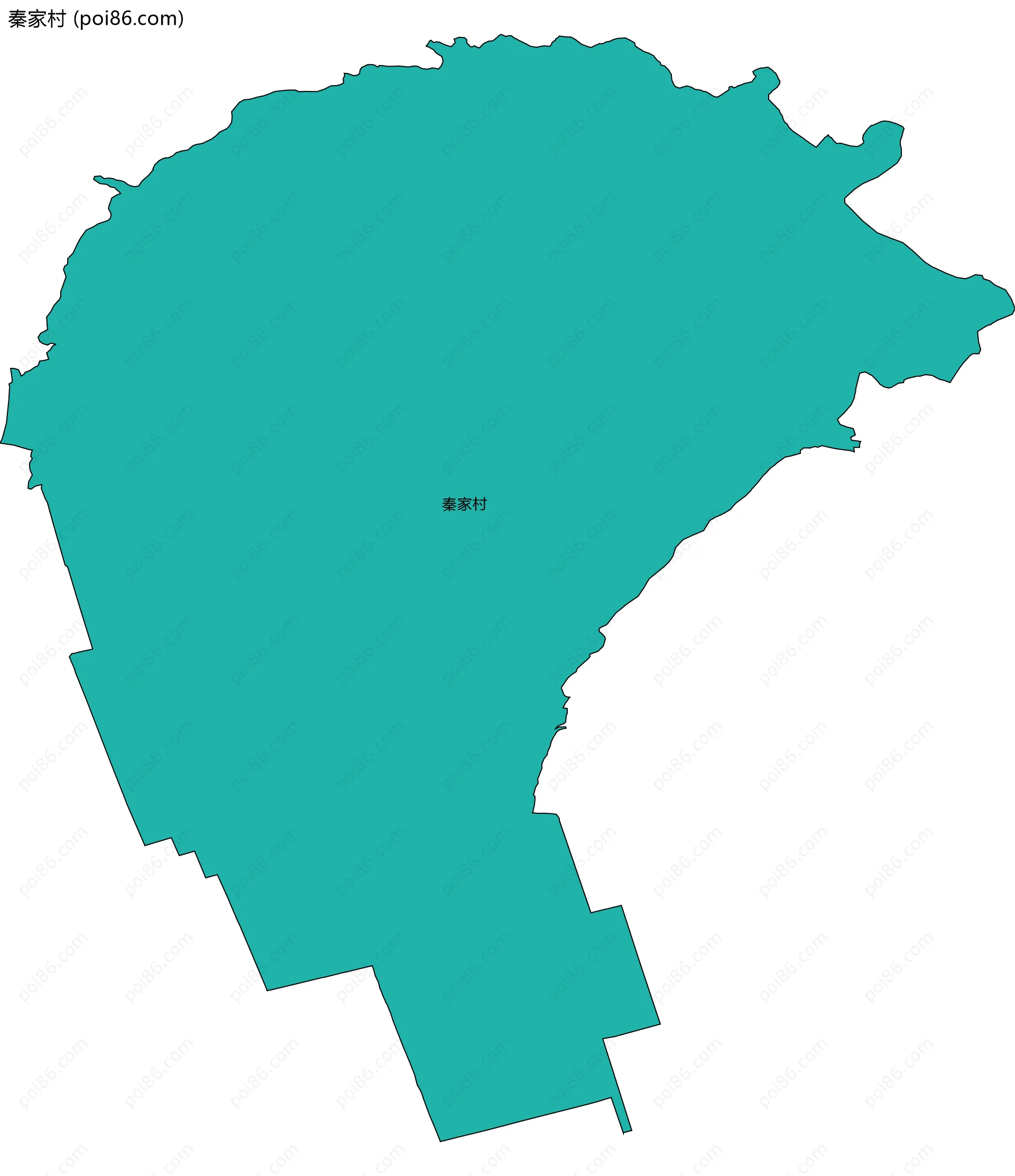 秦家村边界地图