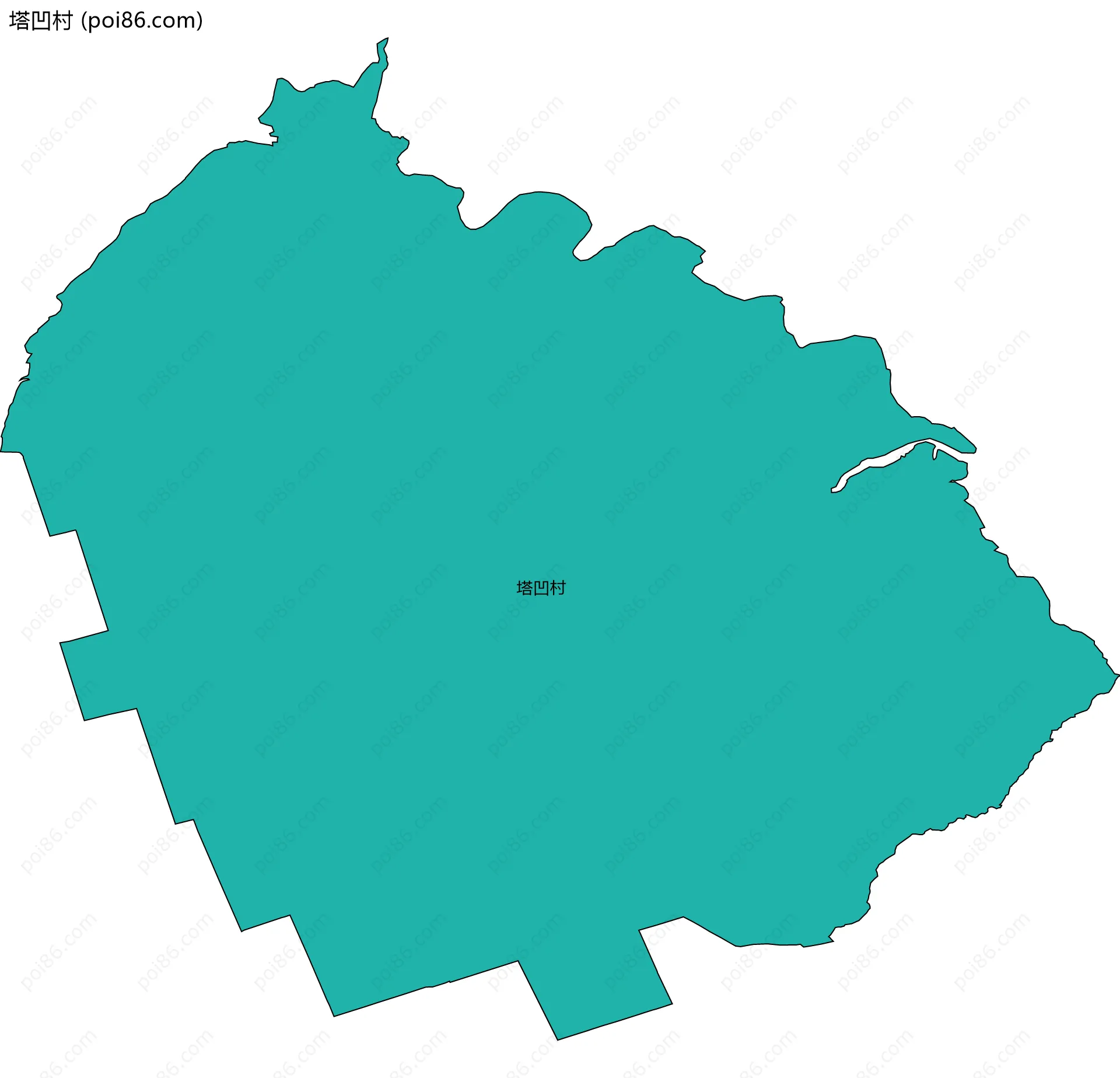 塔凹村边界地图