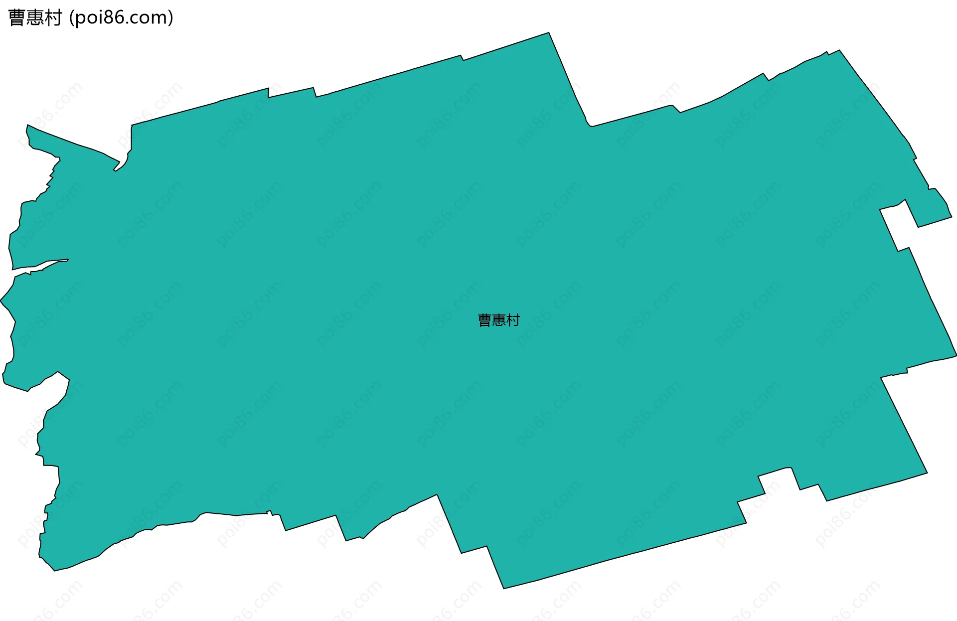 曹惠村边界地图