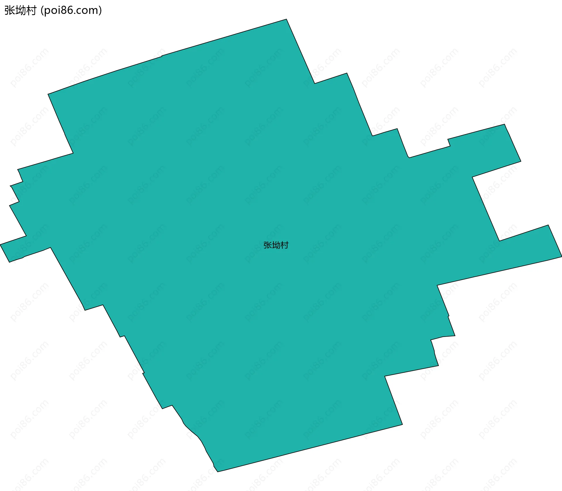 张坳村边界地图