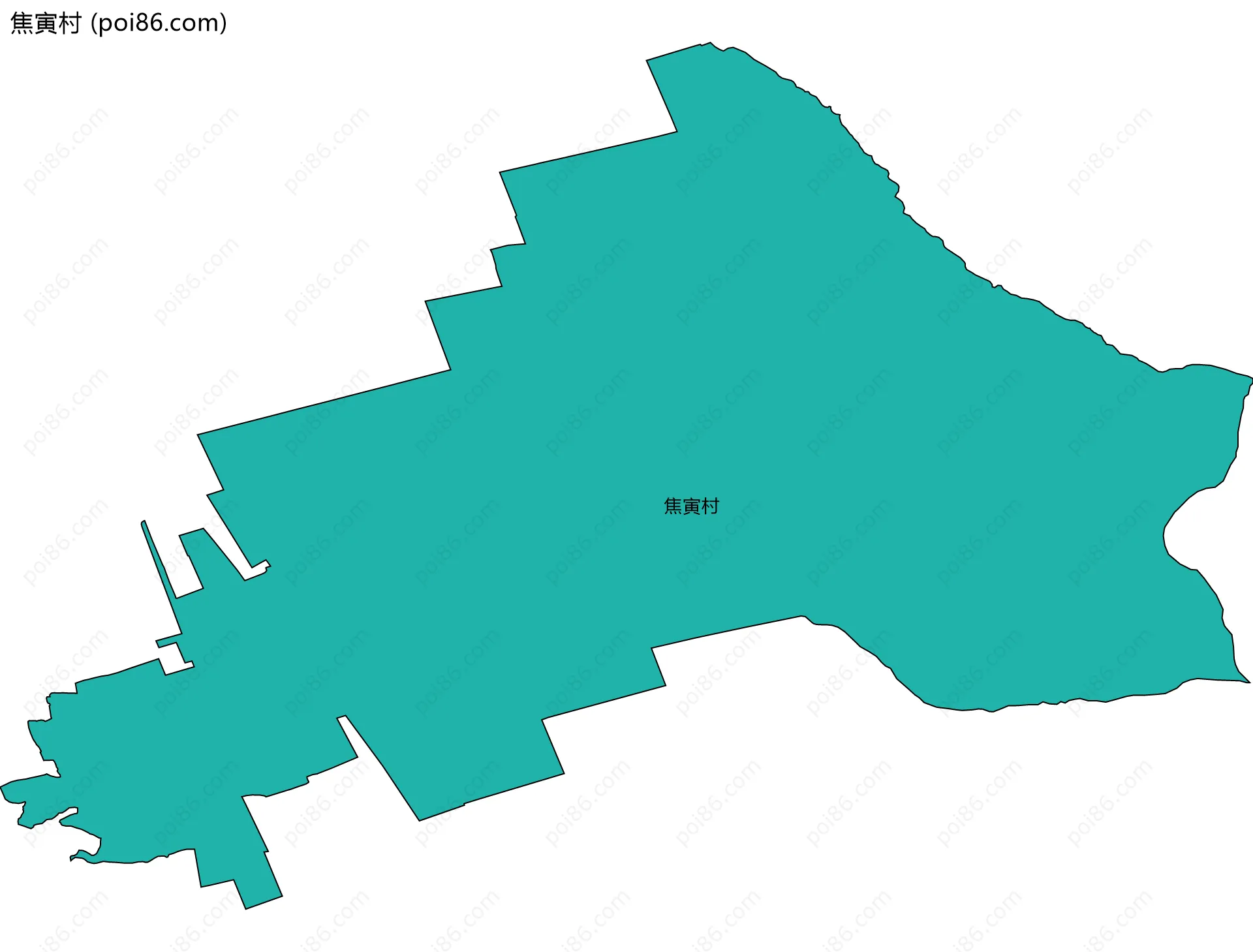 焦寅村边界地图