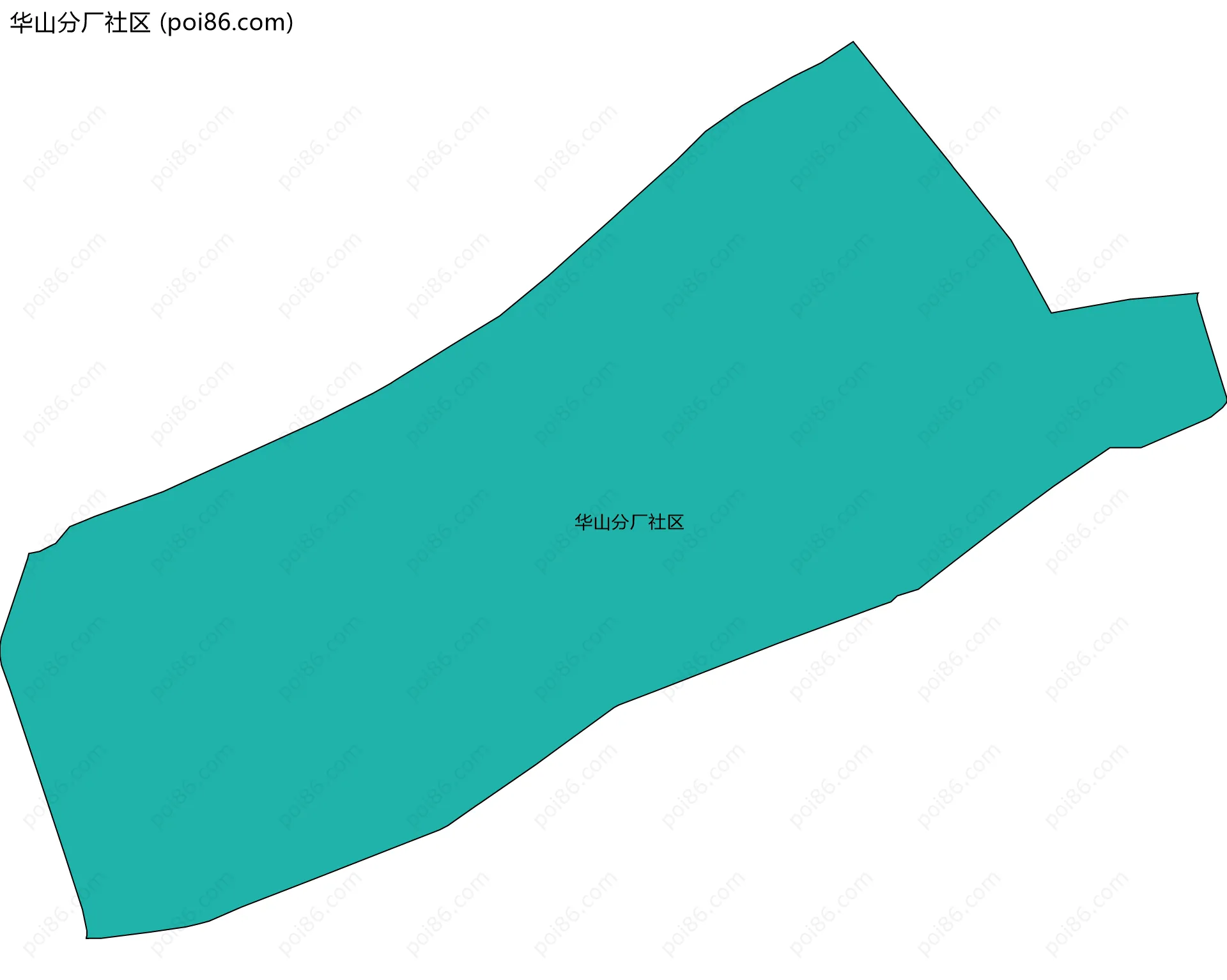 华山分厂社区边界地图