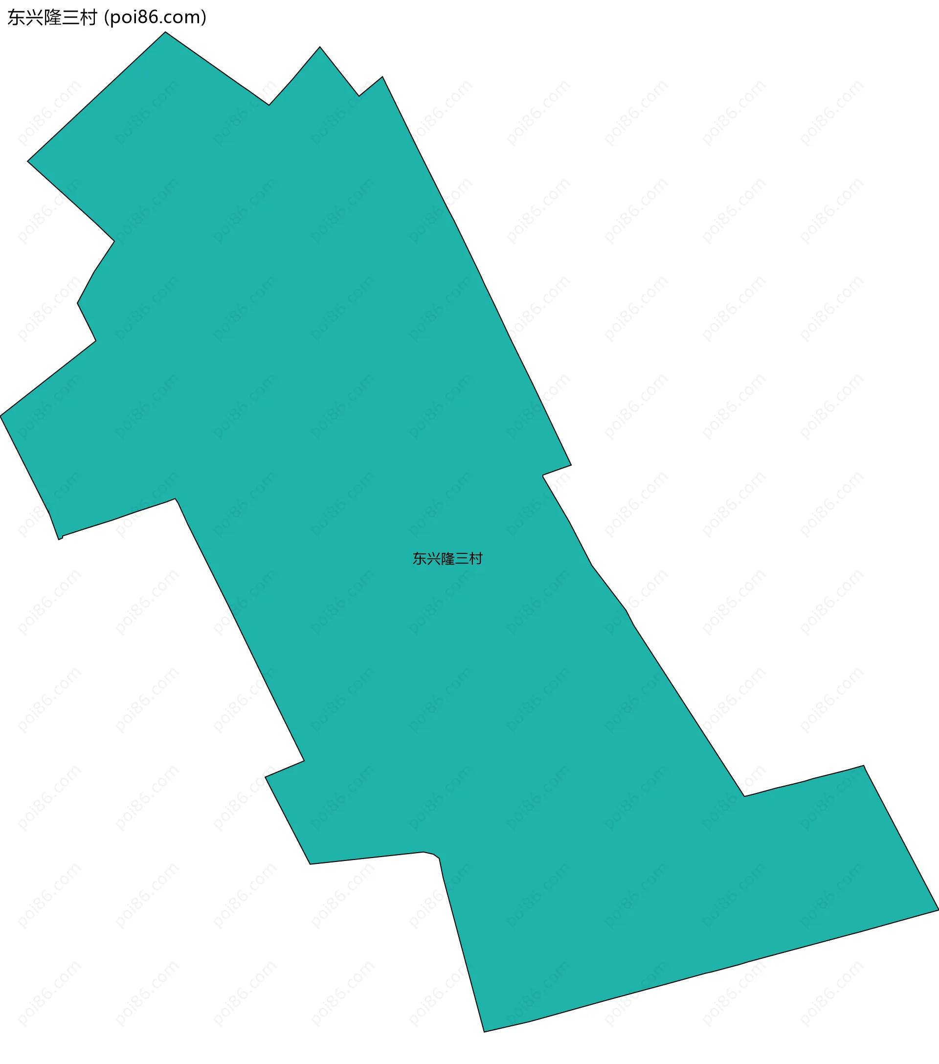 东兴隆三村边界地图