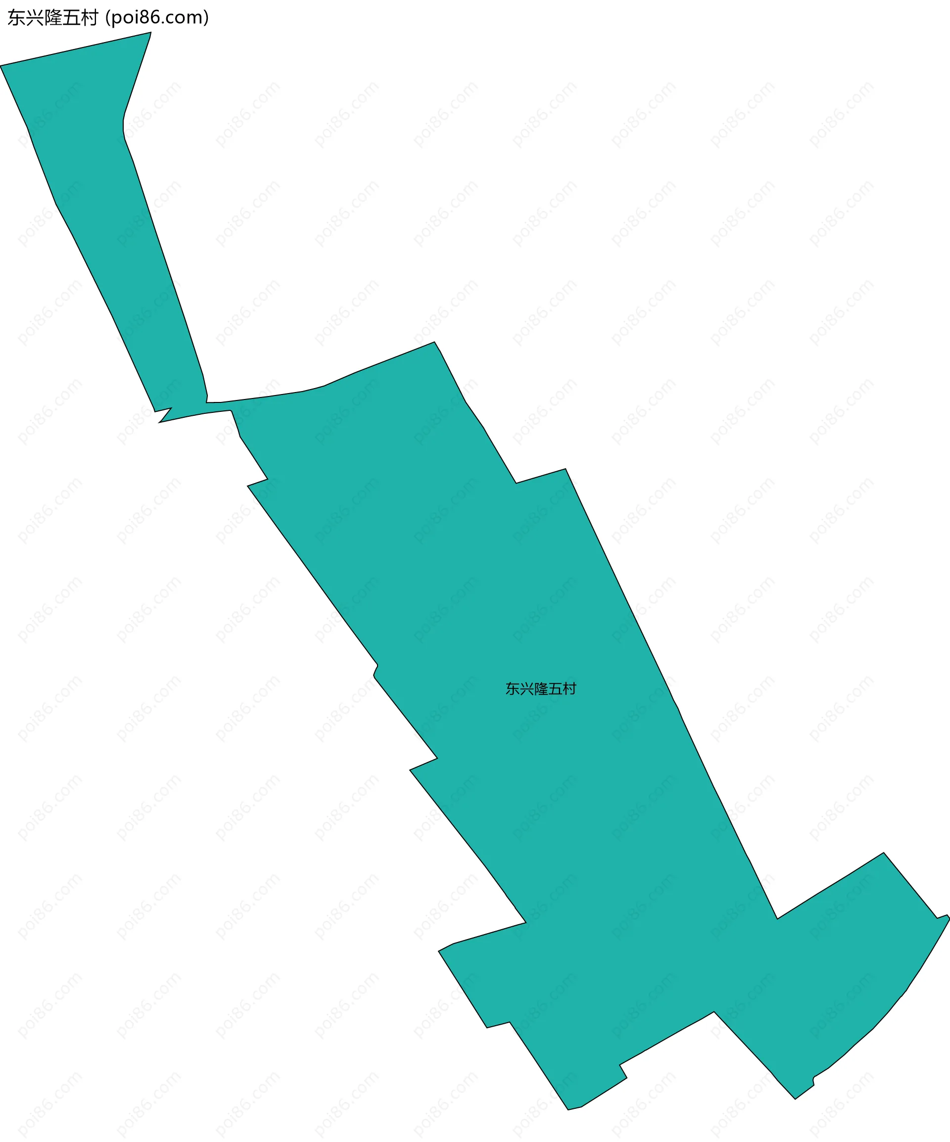 东兴隆五村边界地图