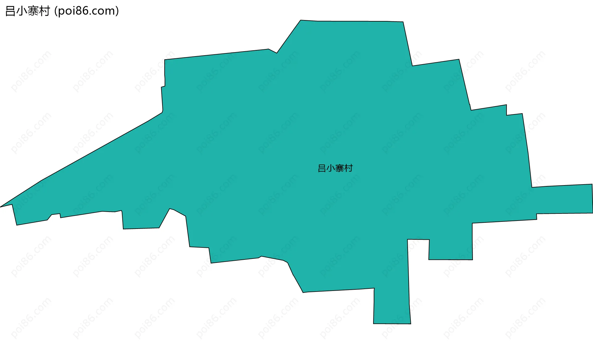 吕小寨村边界地图