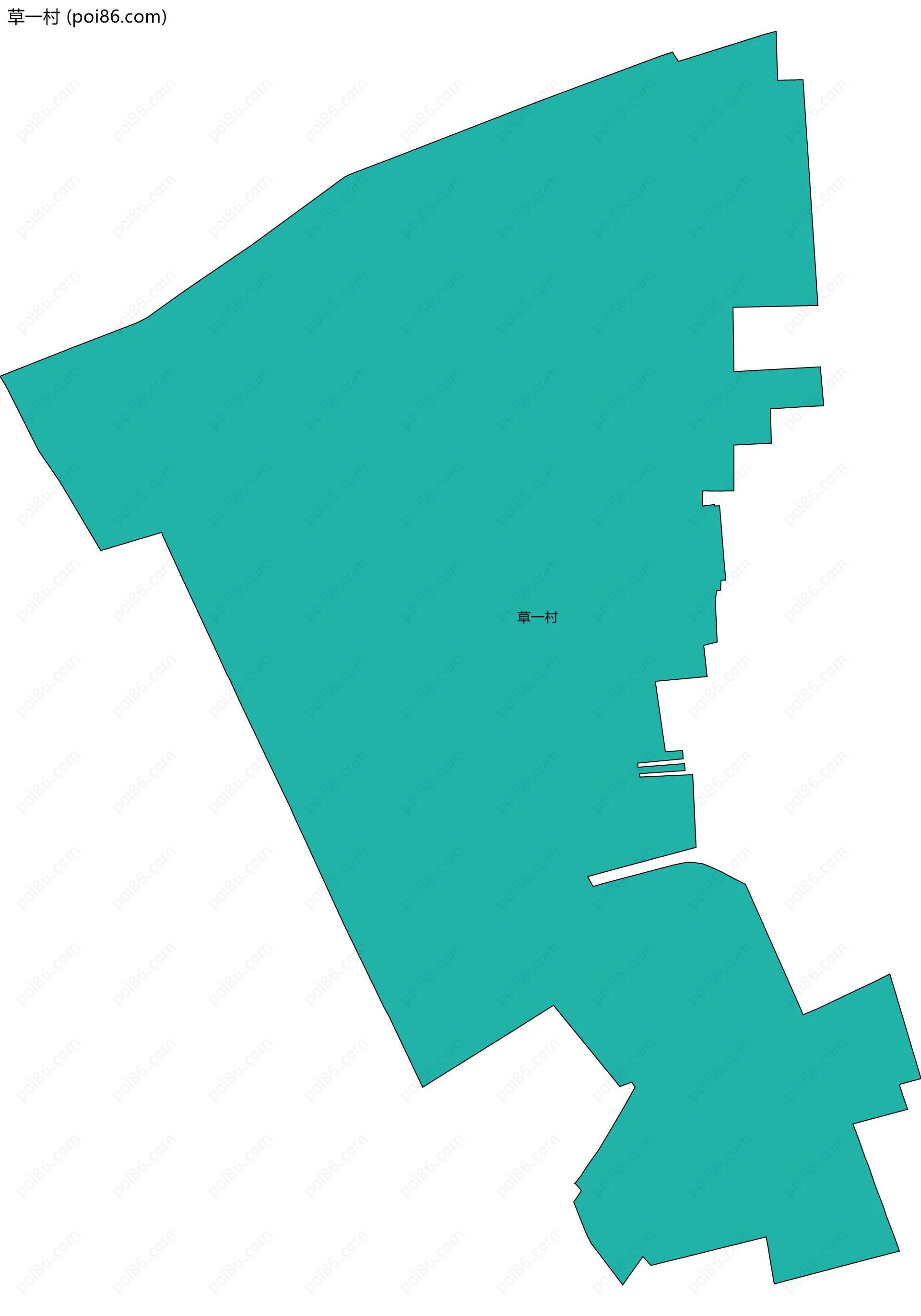 草一村边界地图