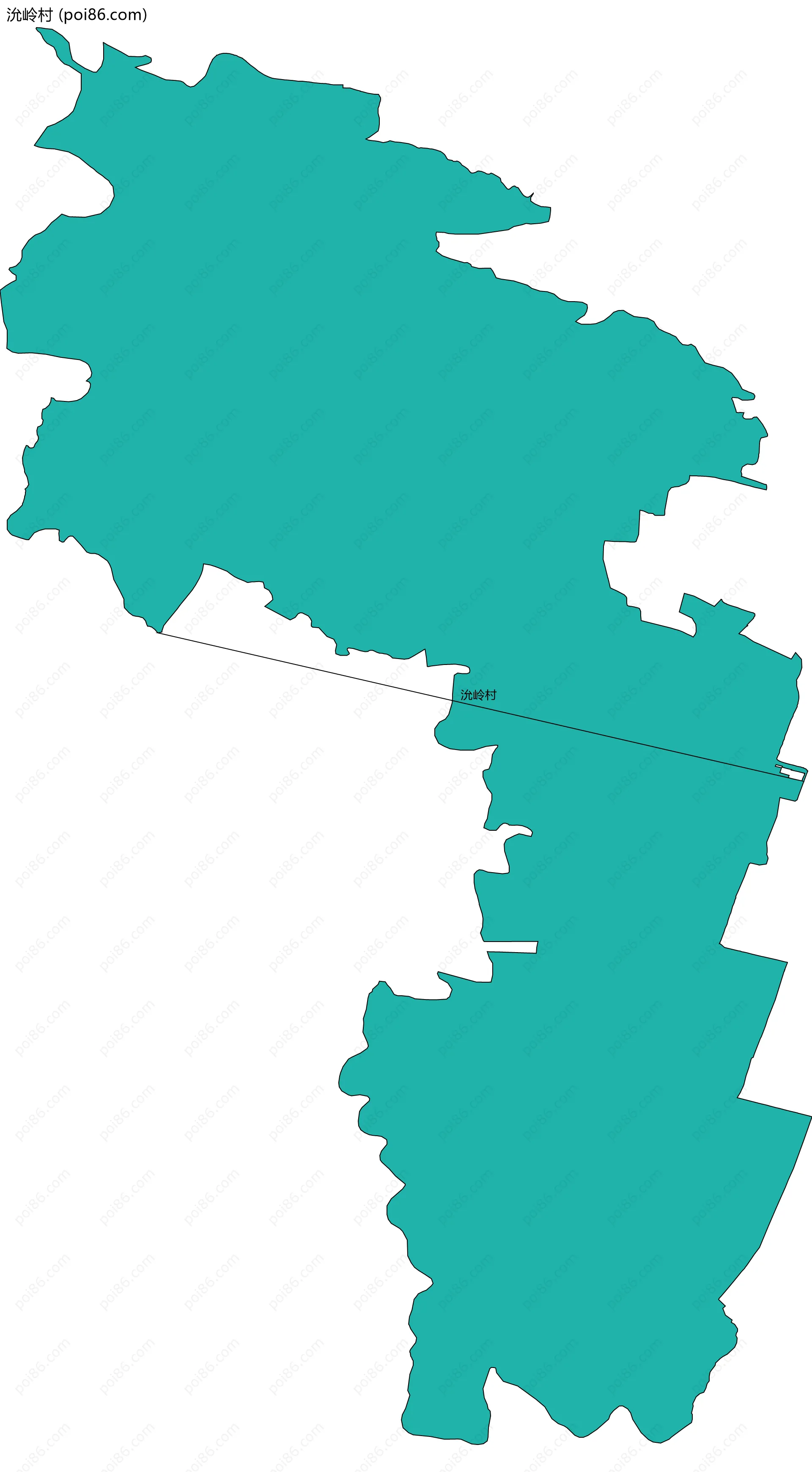 沇岭村边界地图