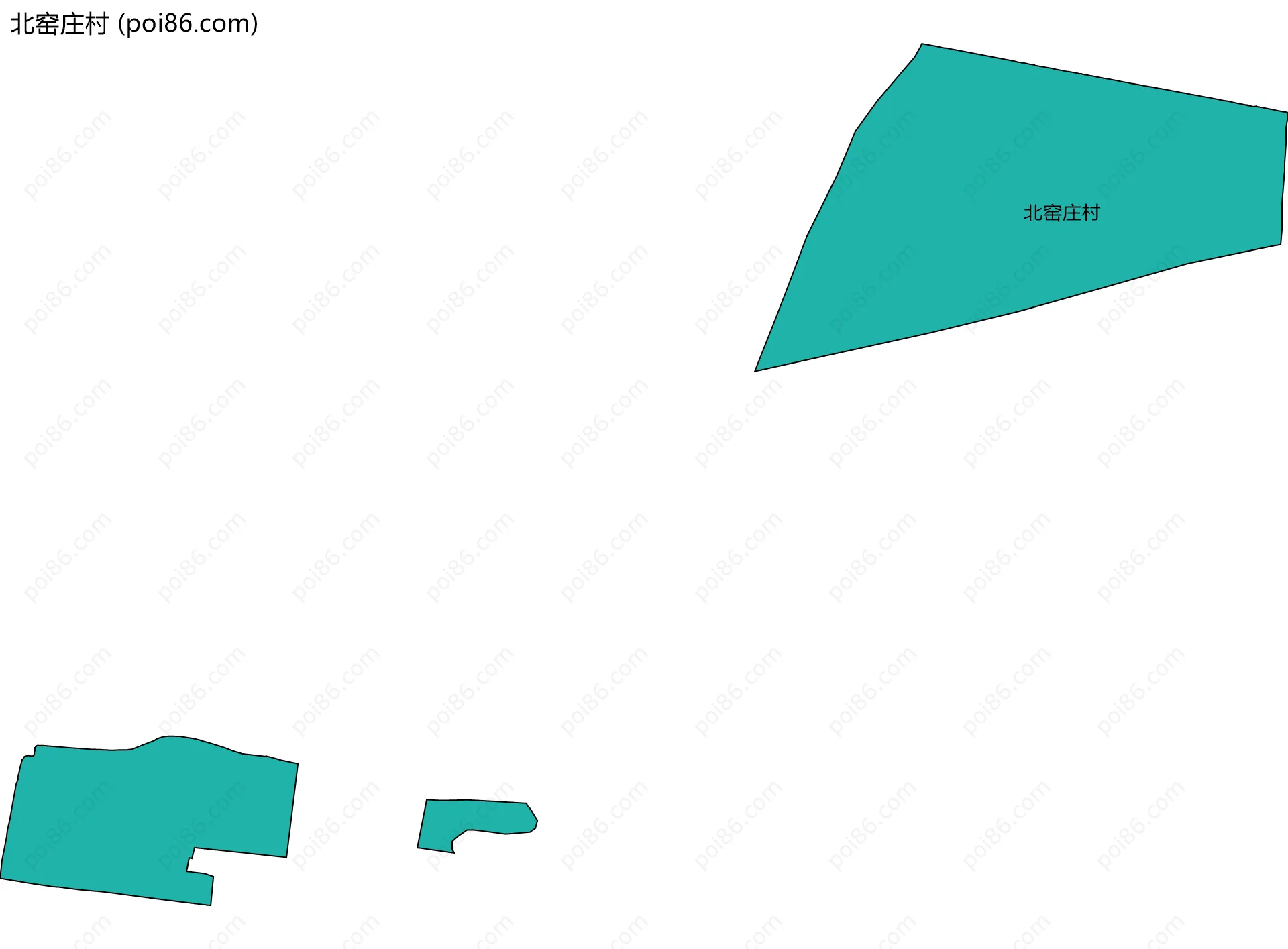 北窑庄村边界地图