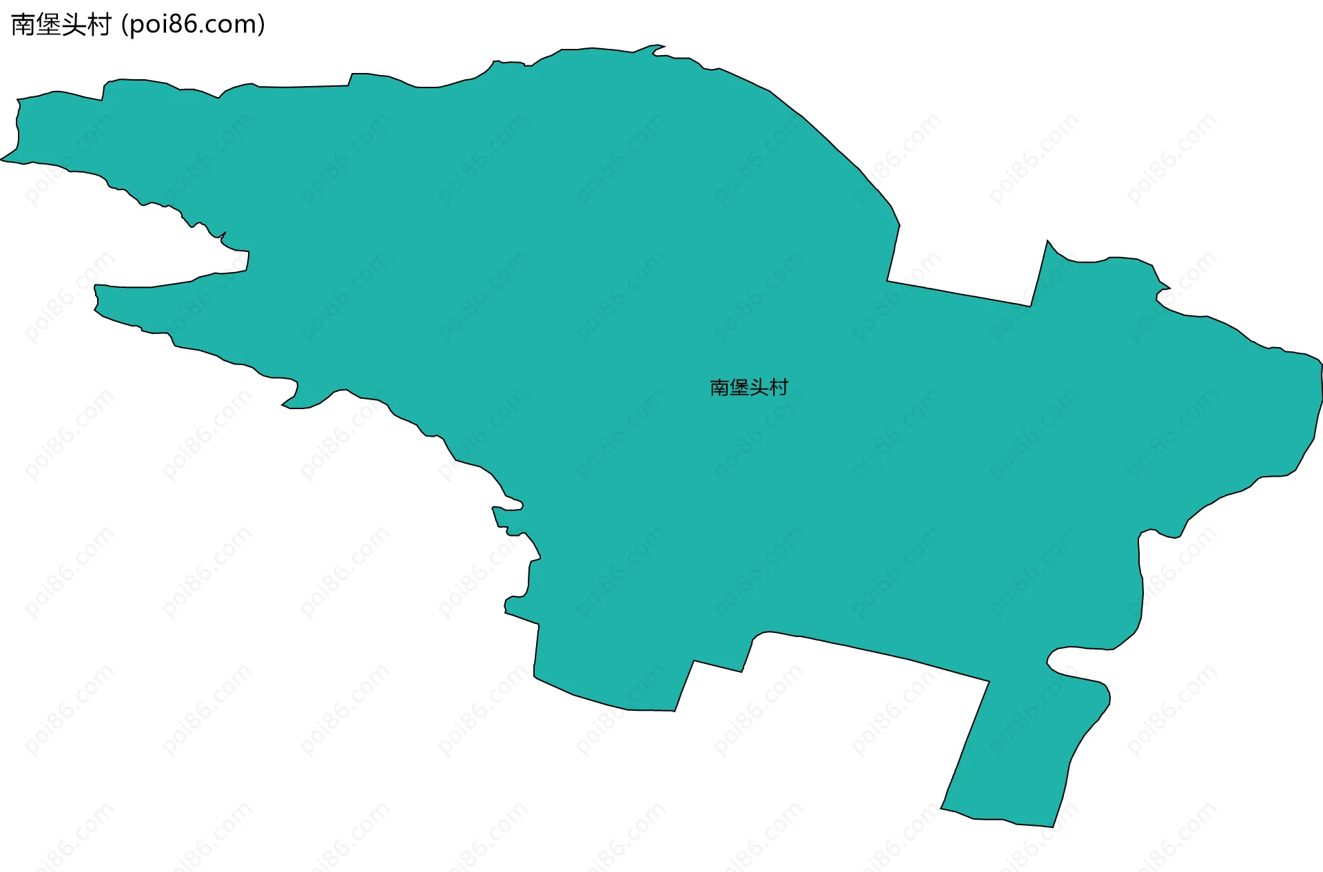 南堡头村边界地图