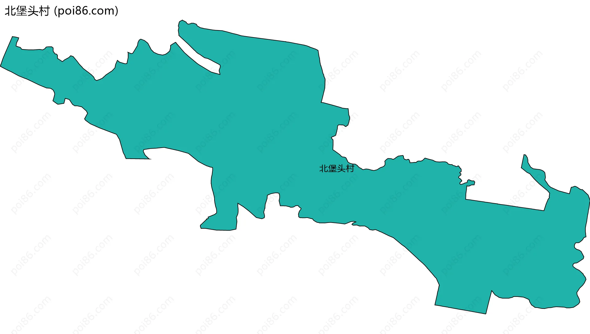 北堡头村边界地图