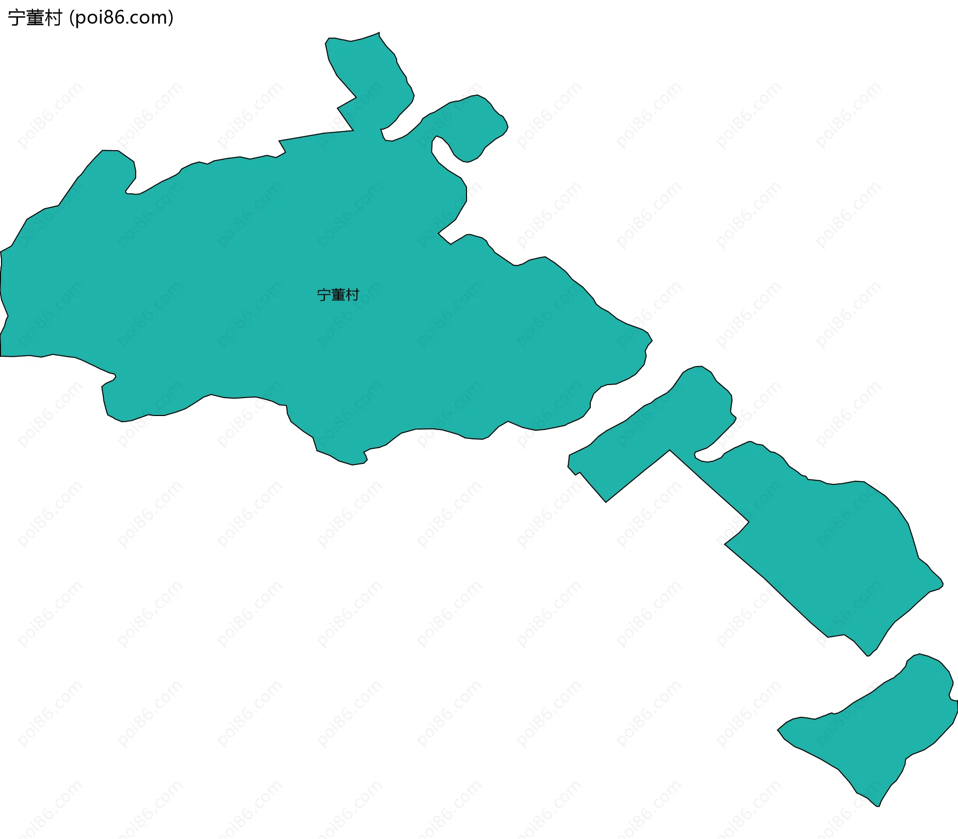 宁董村边界地图