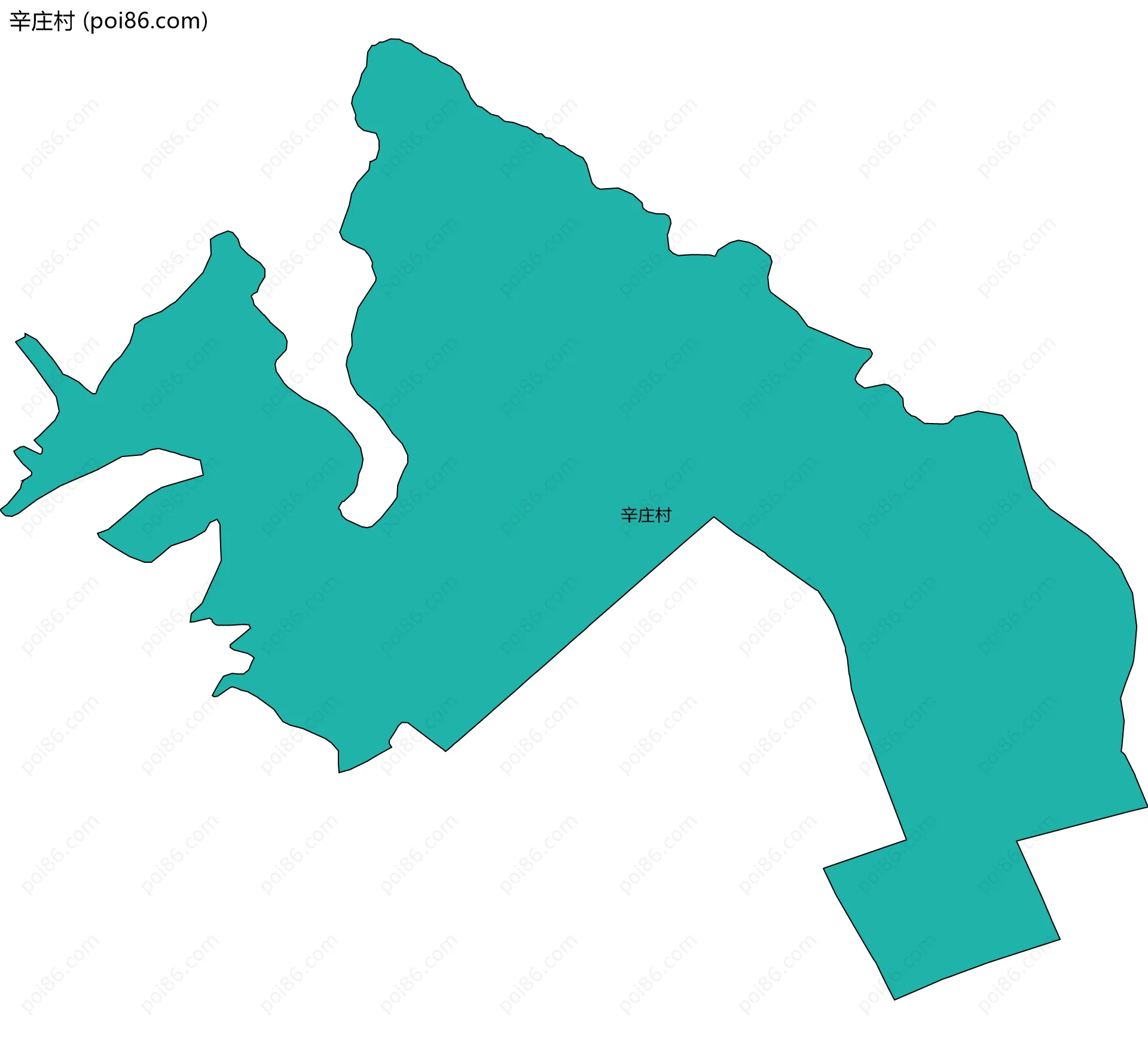 辛庄村边界地图