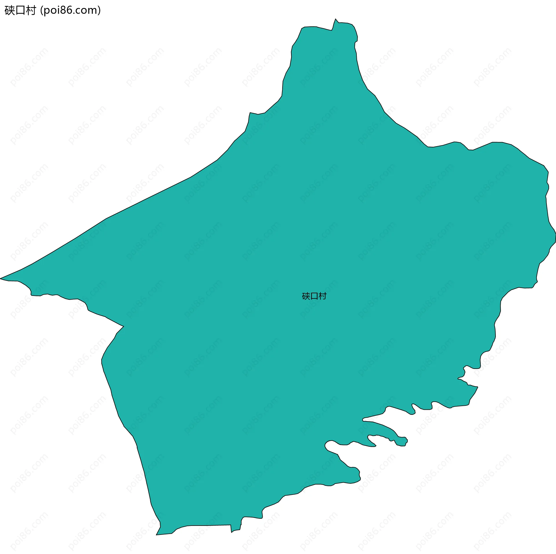 硖口村边界地图