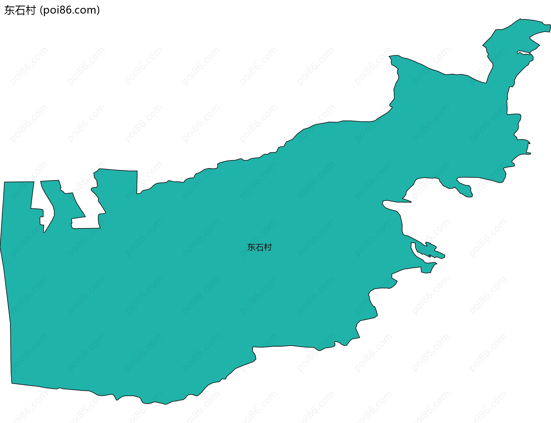 东石村边界地图
