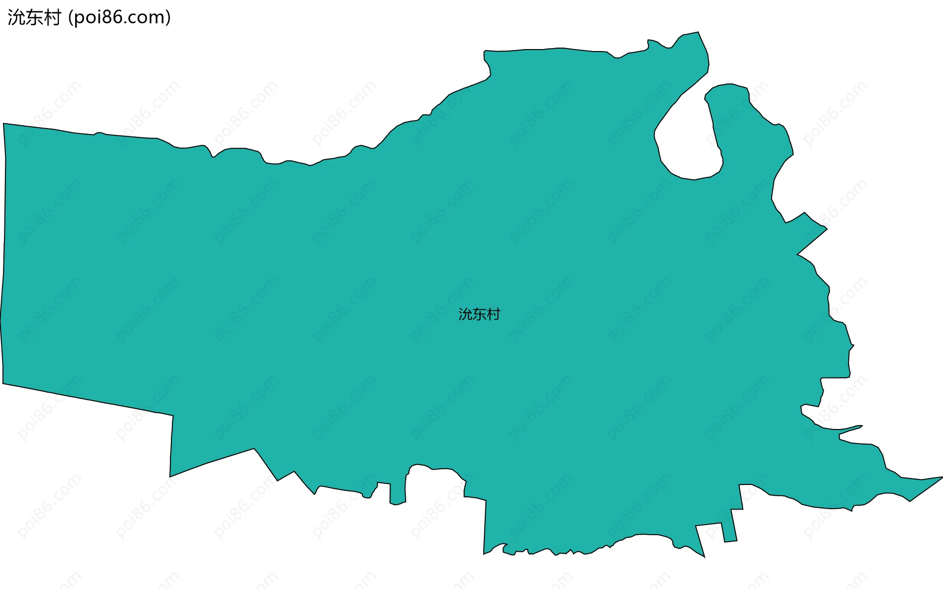 沇东村边界地图