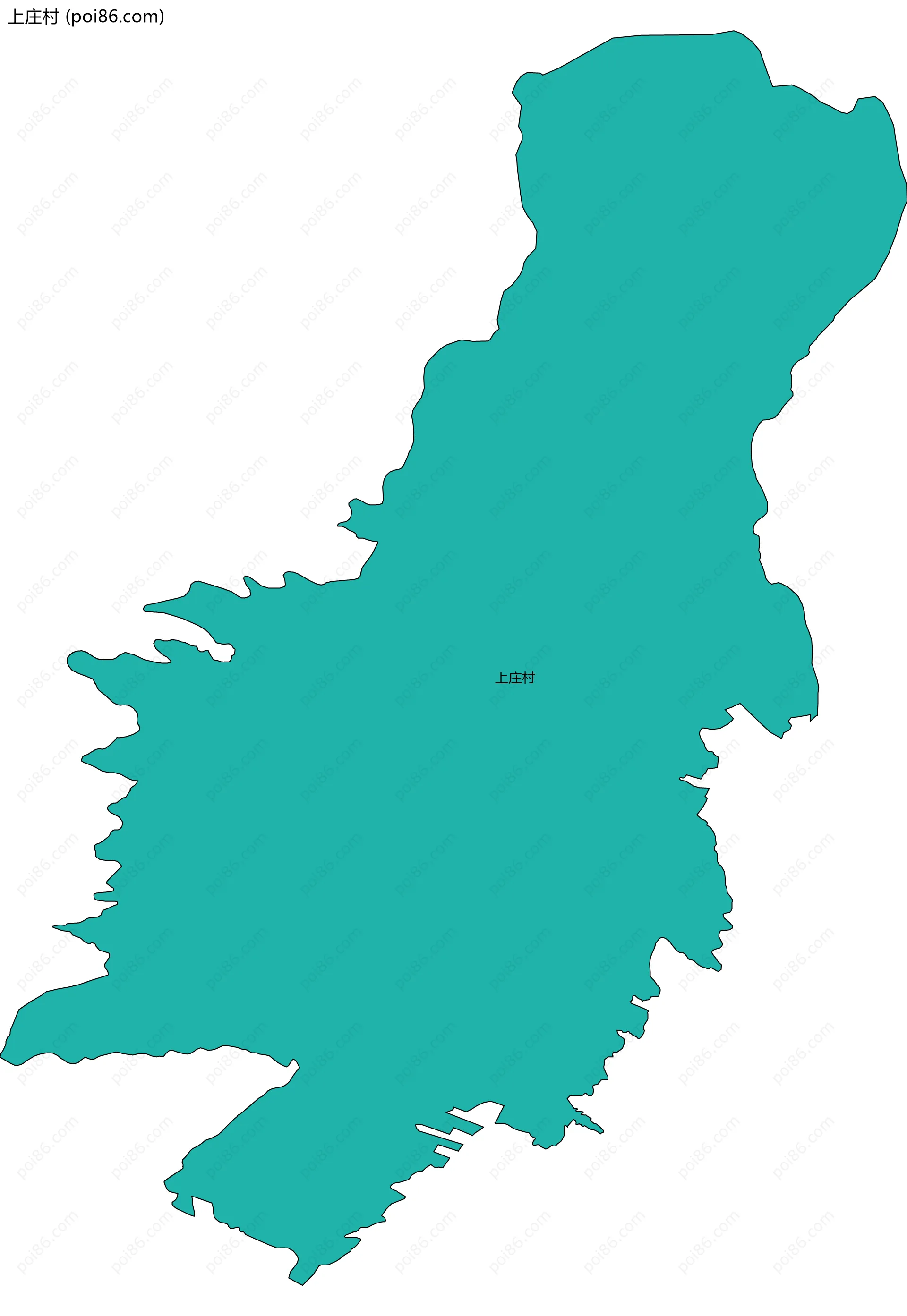 上庄村边界地图