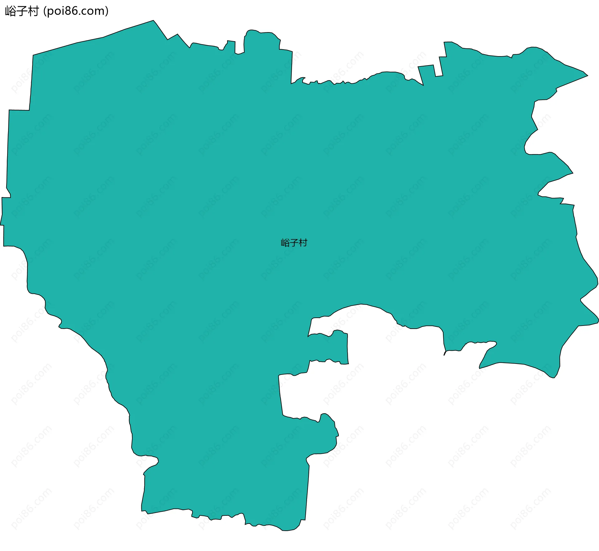 峪子村边界地图