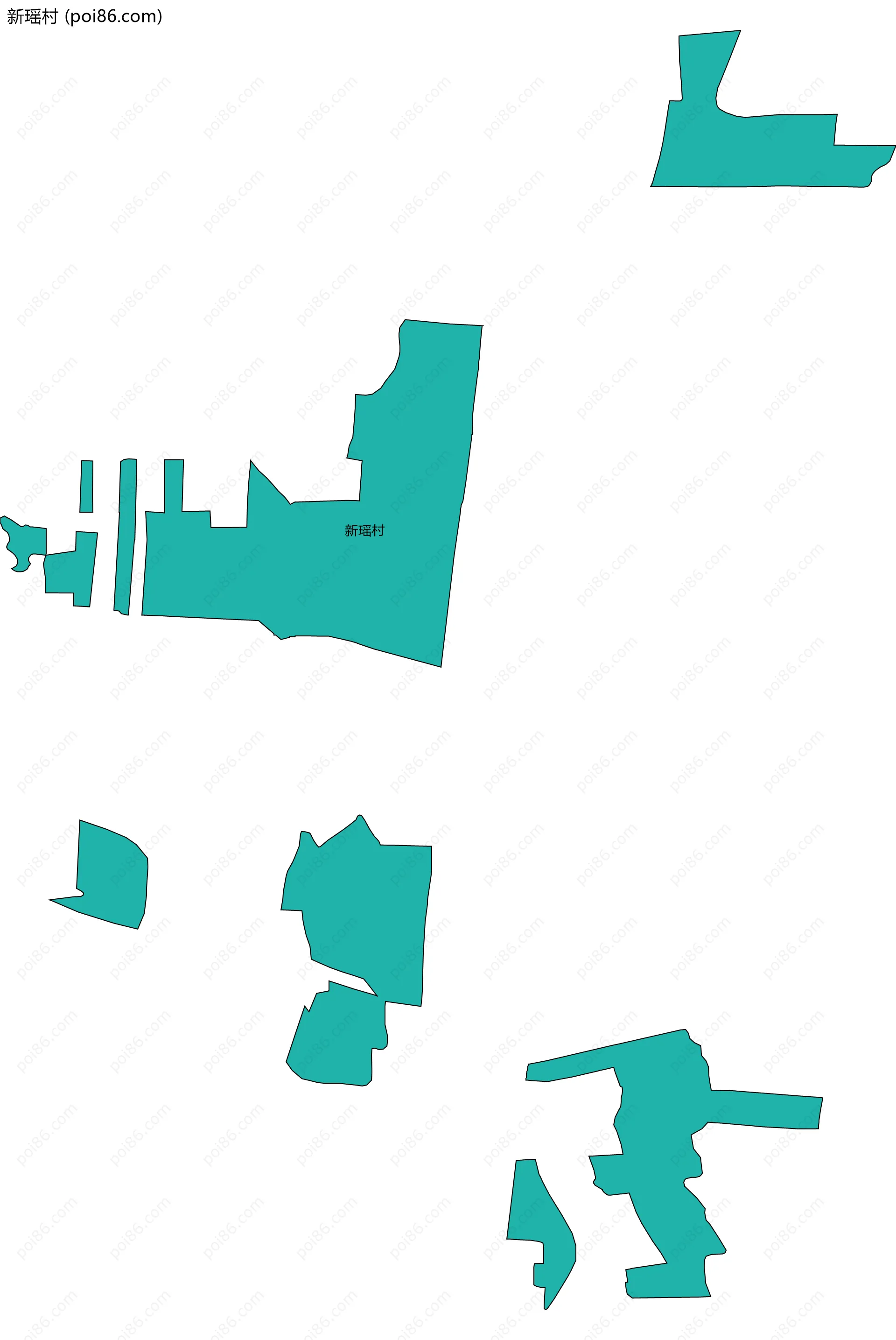 新瑶村边界地图