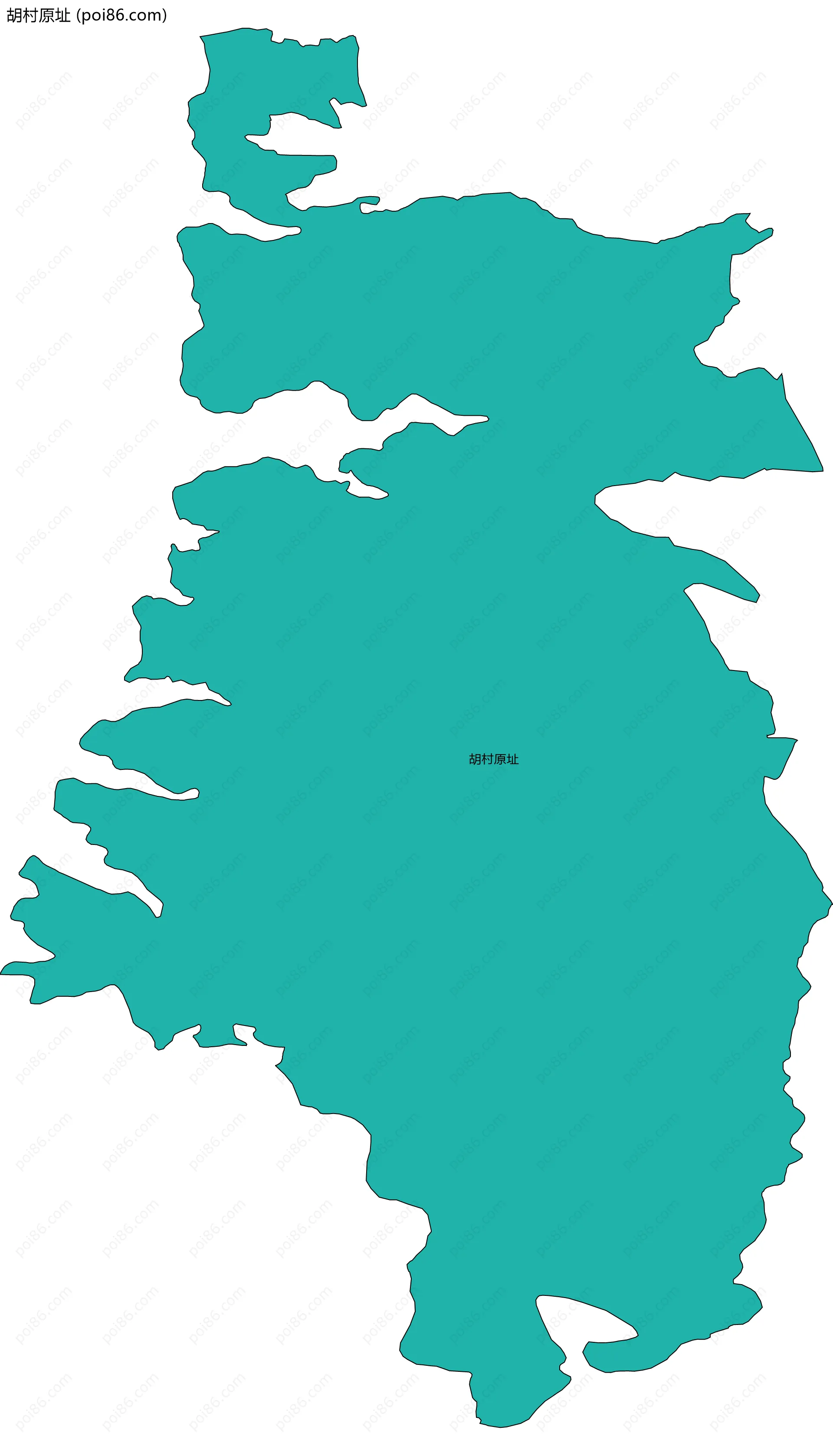 胡村原址边界地图