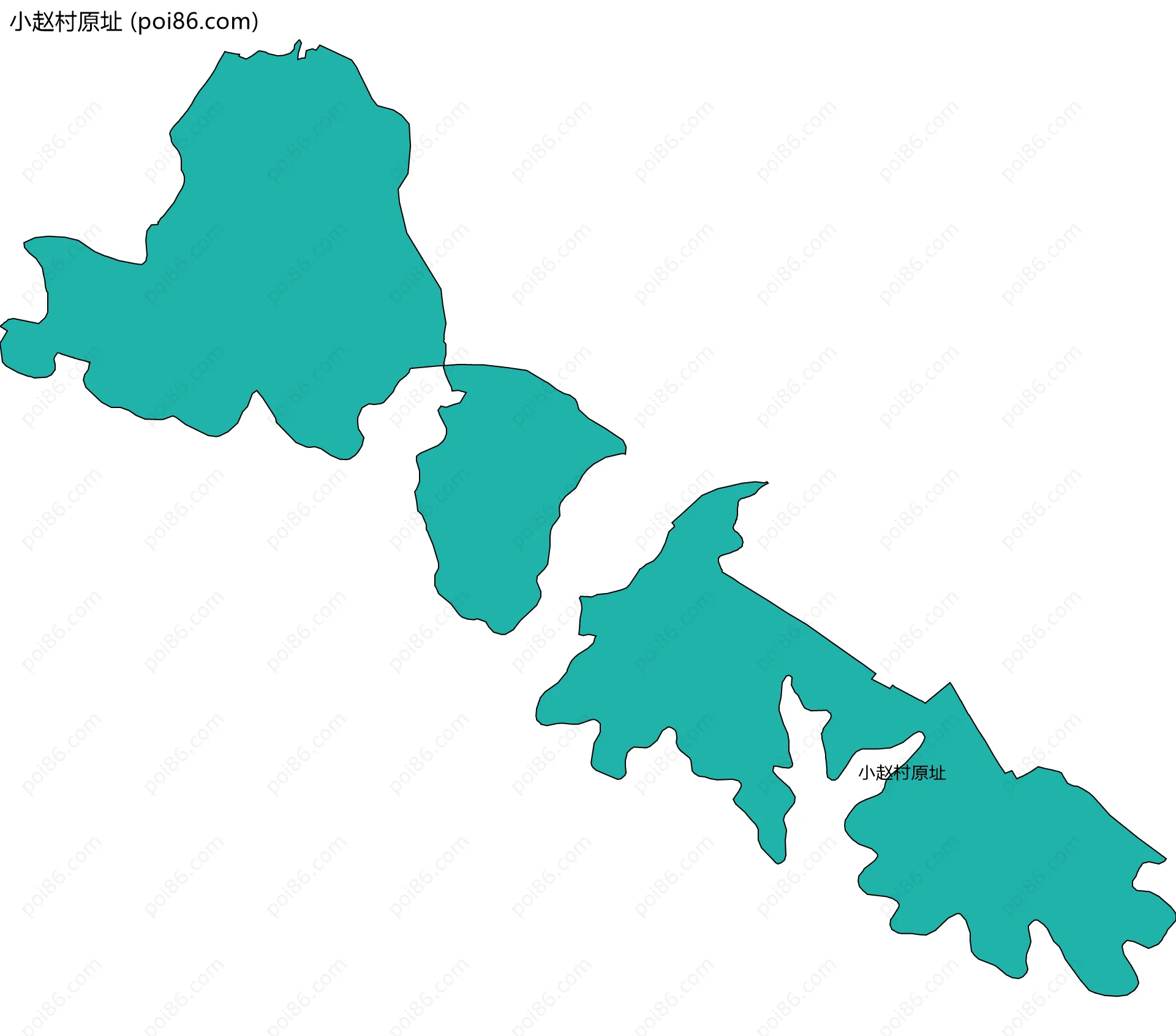 小赵村原址边界地图