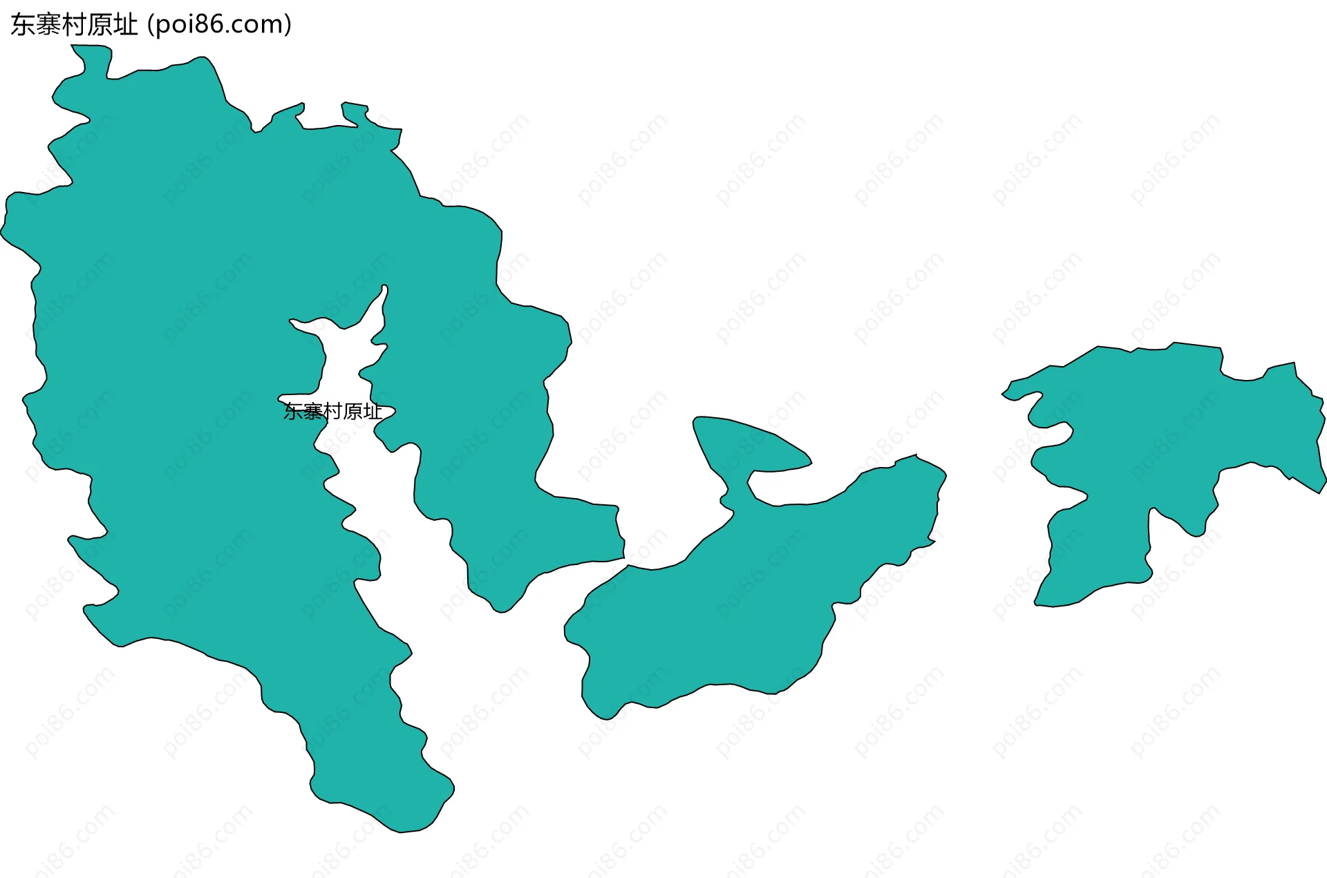 东寨村原址边界地图