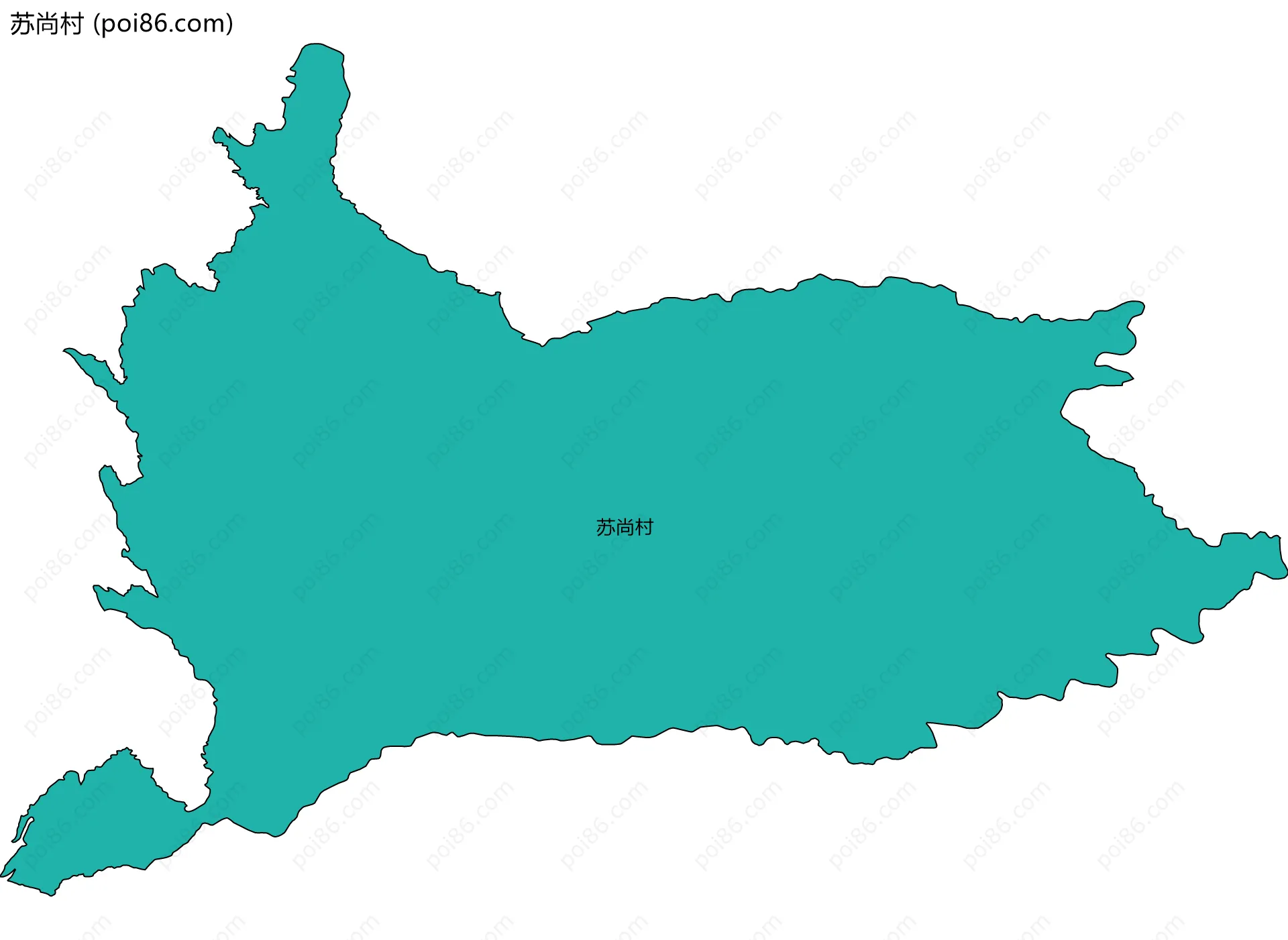 苏尚村边界地图