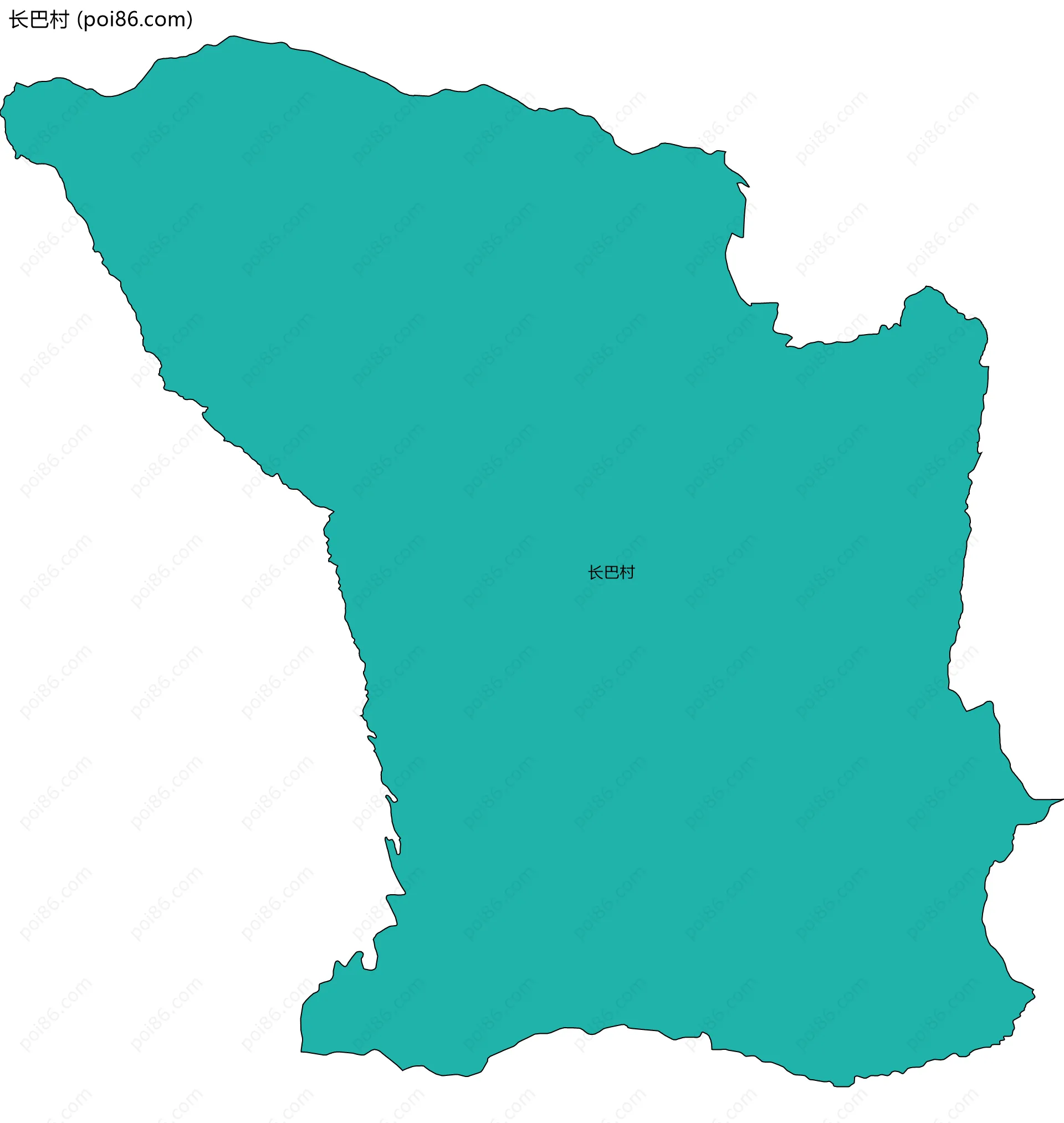长巴村边界地图
