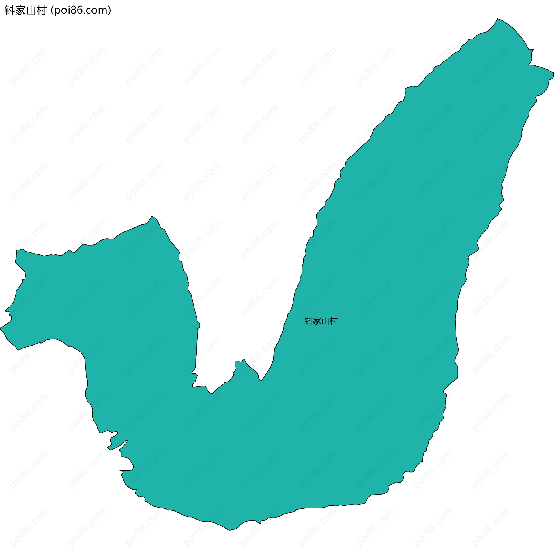 钭家山村边界地图