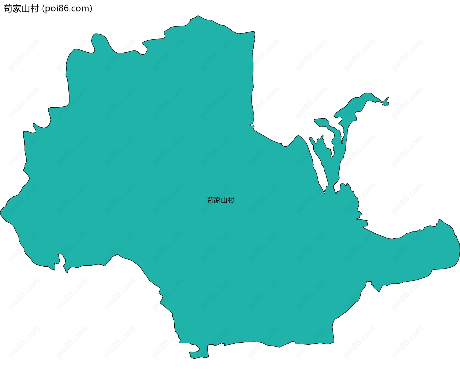 苟家山村边界地图