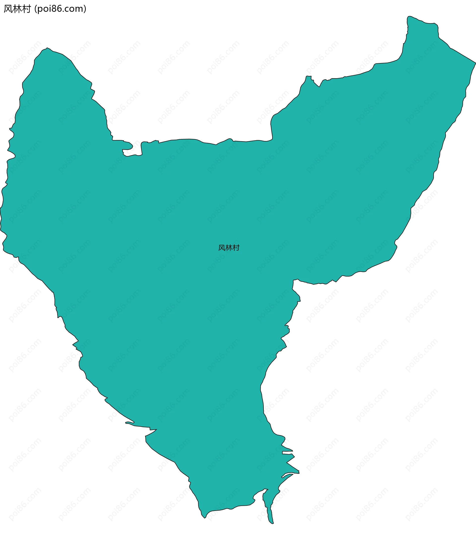 风林村边界地图
