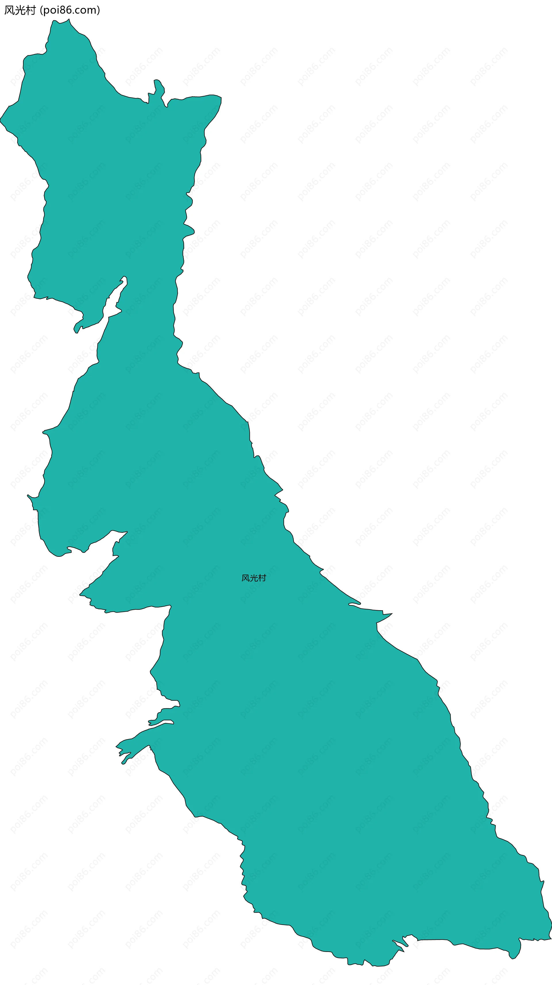 风光村边界地图