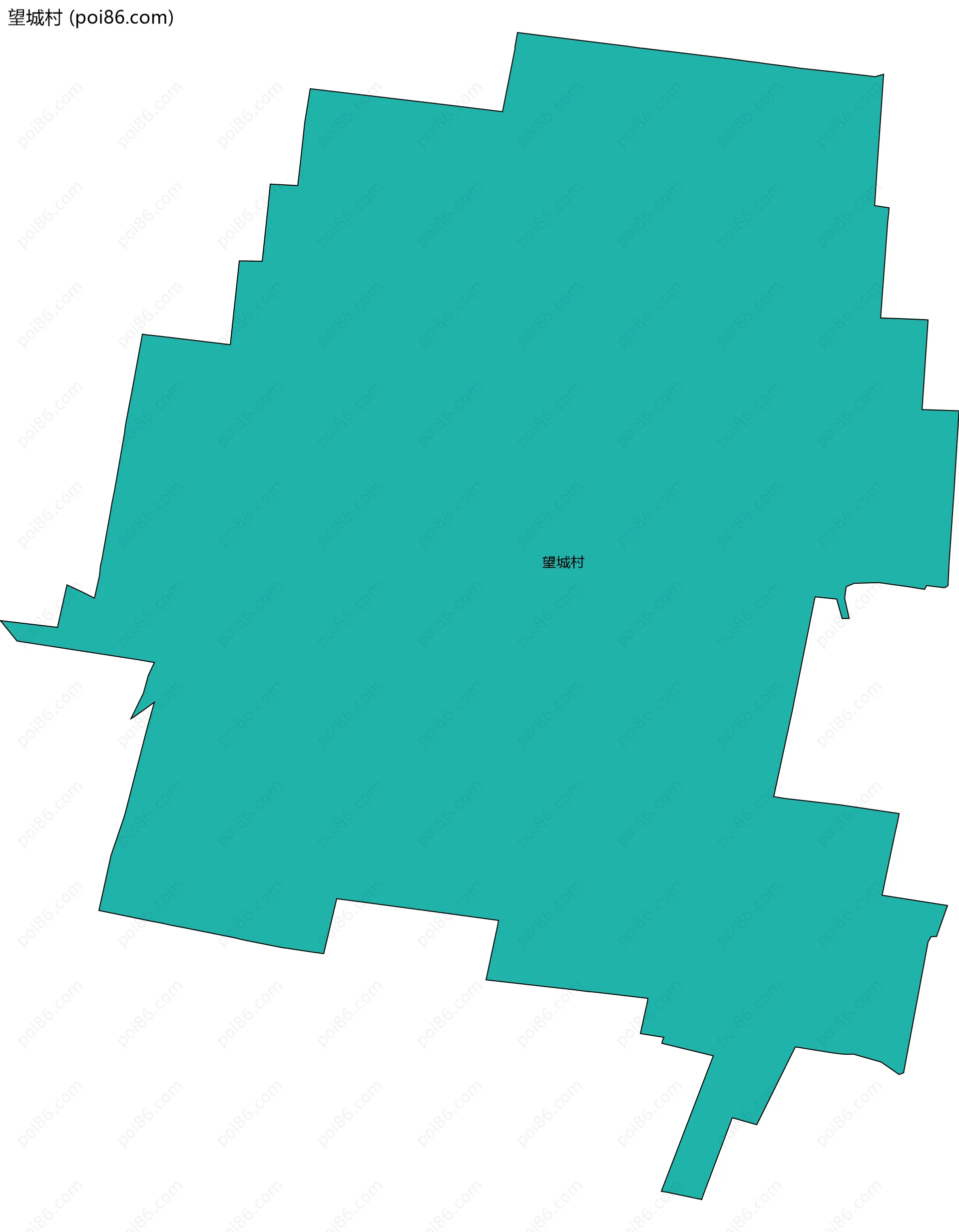 望城村边界地图