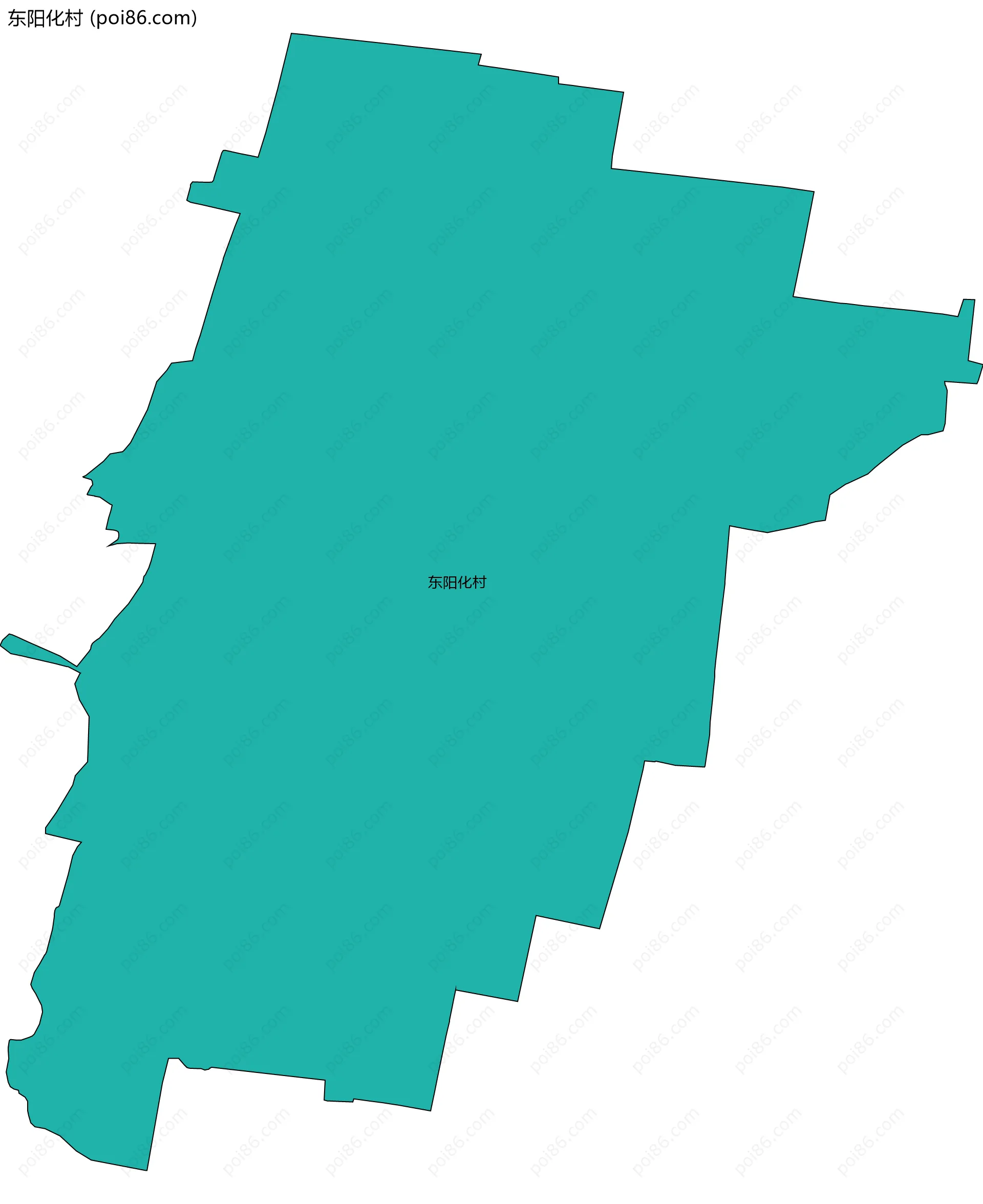 东阳化村边界地图