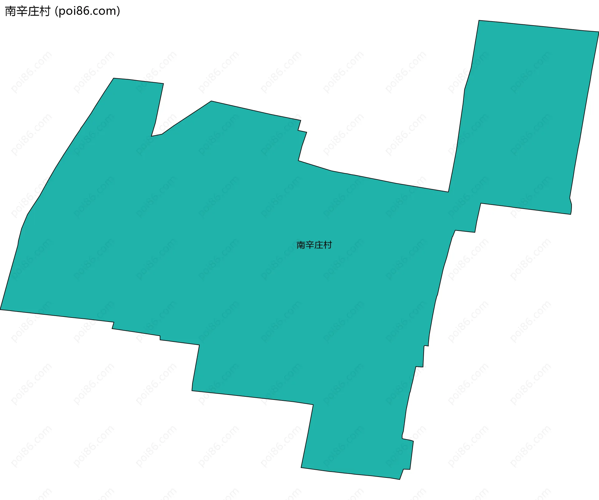 南辛庄村边界地图