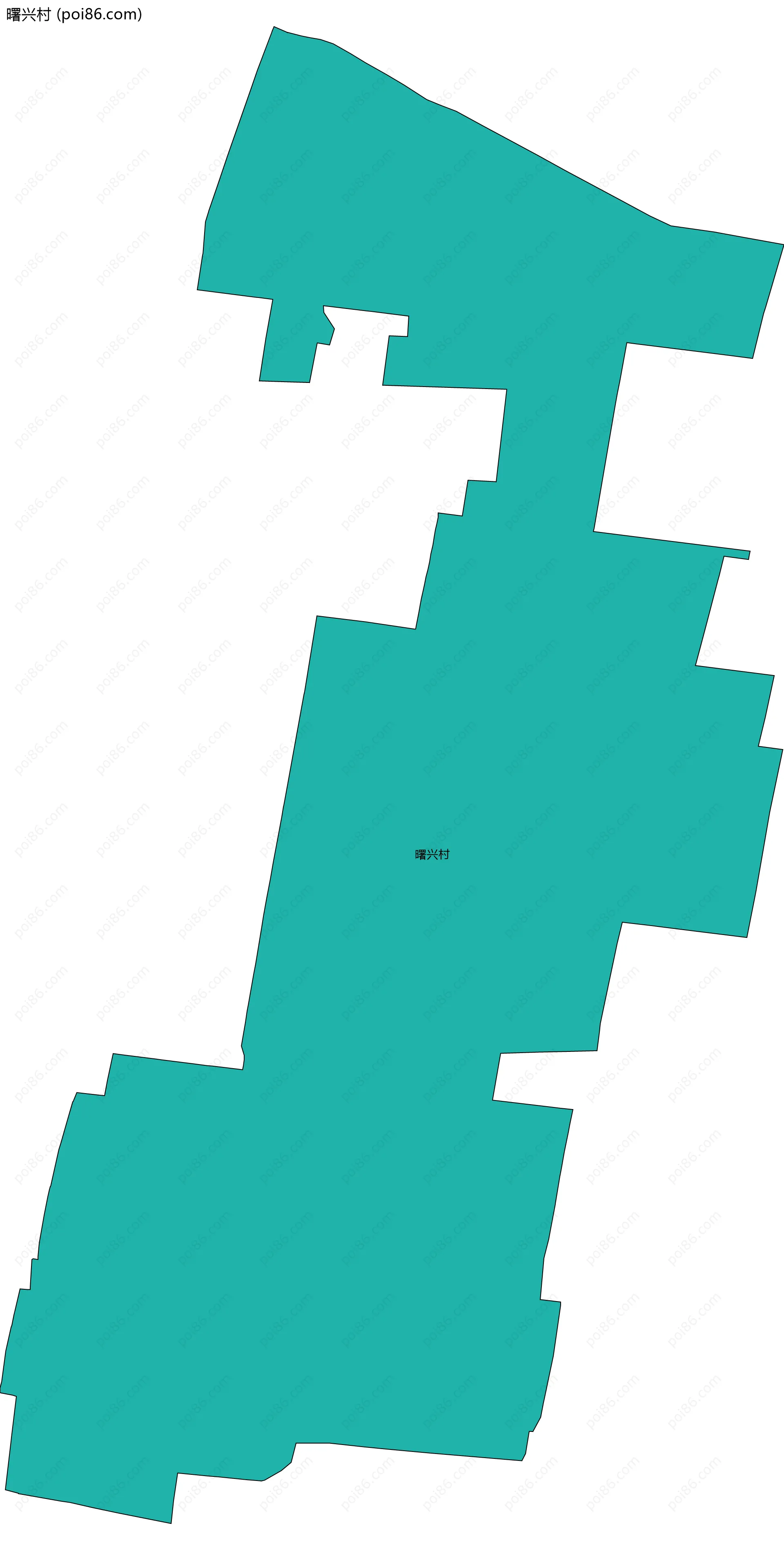 曙兴村边界地图