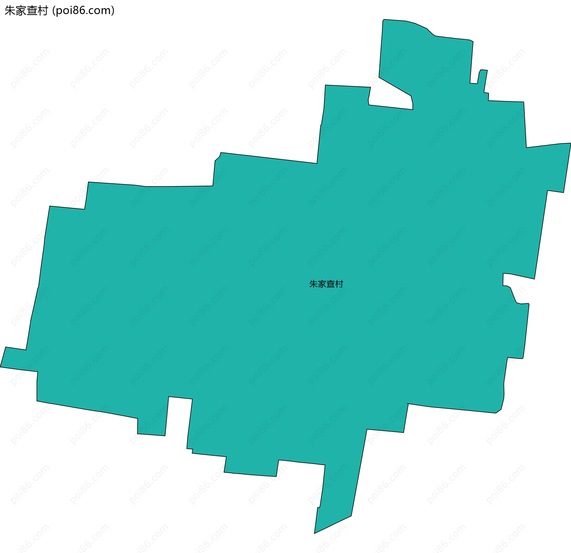 朱家查村边界地图