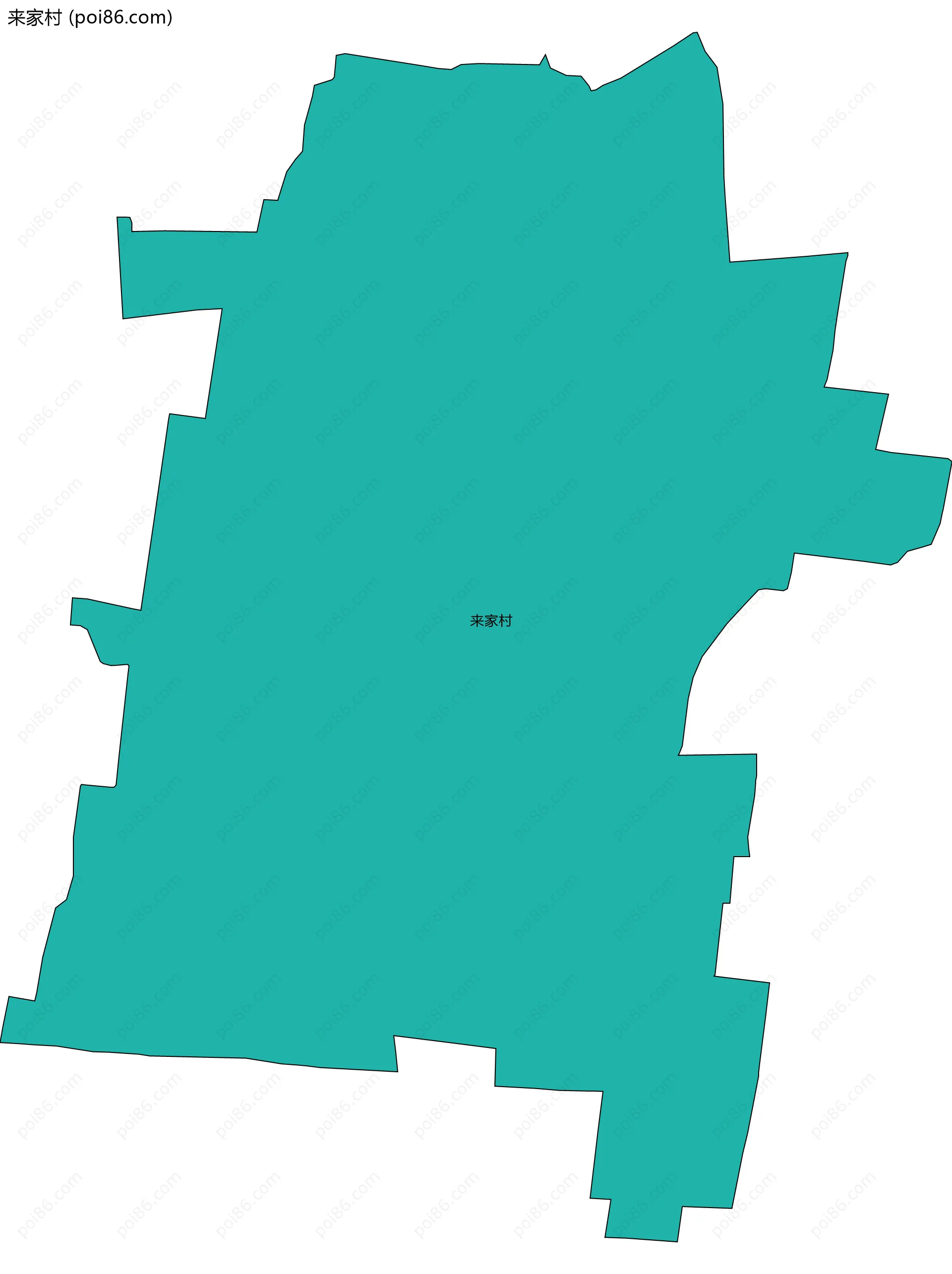 来家村边界地图