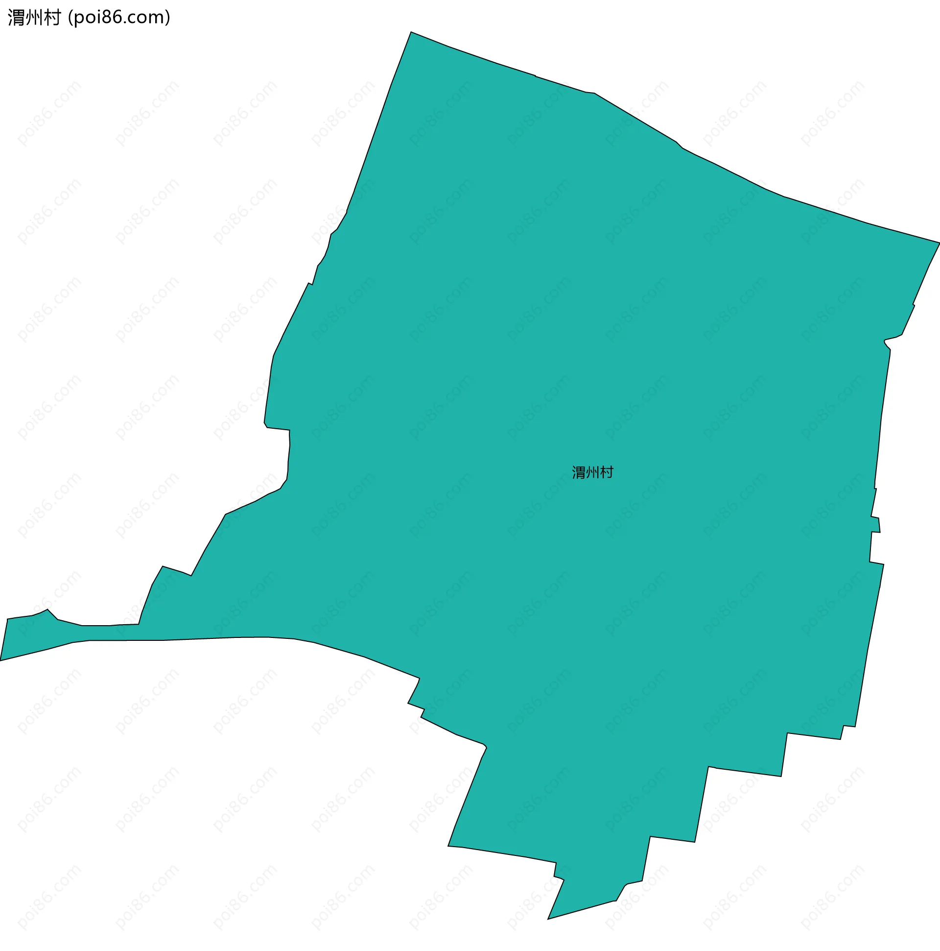 渭州村边界地图