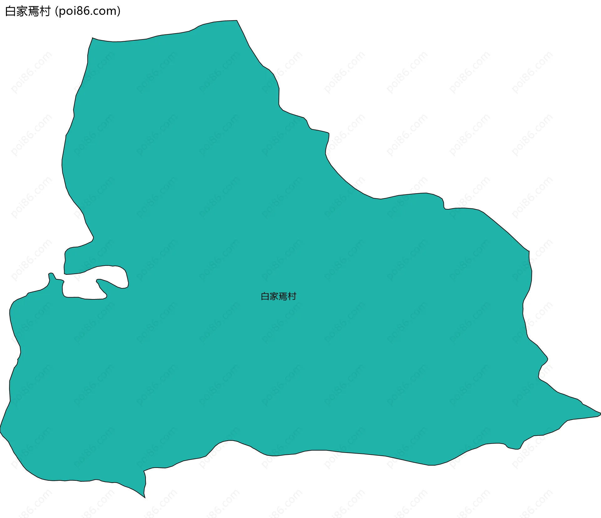 白家焉村边界地图