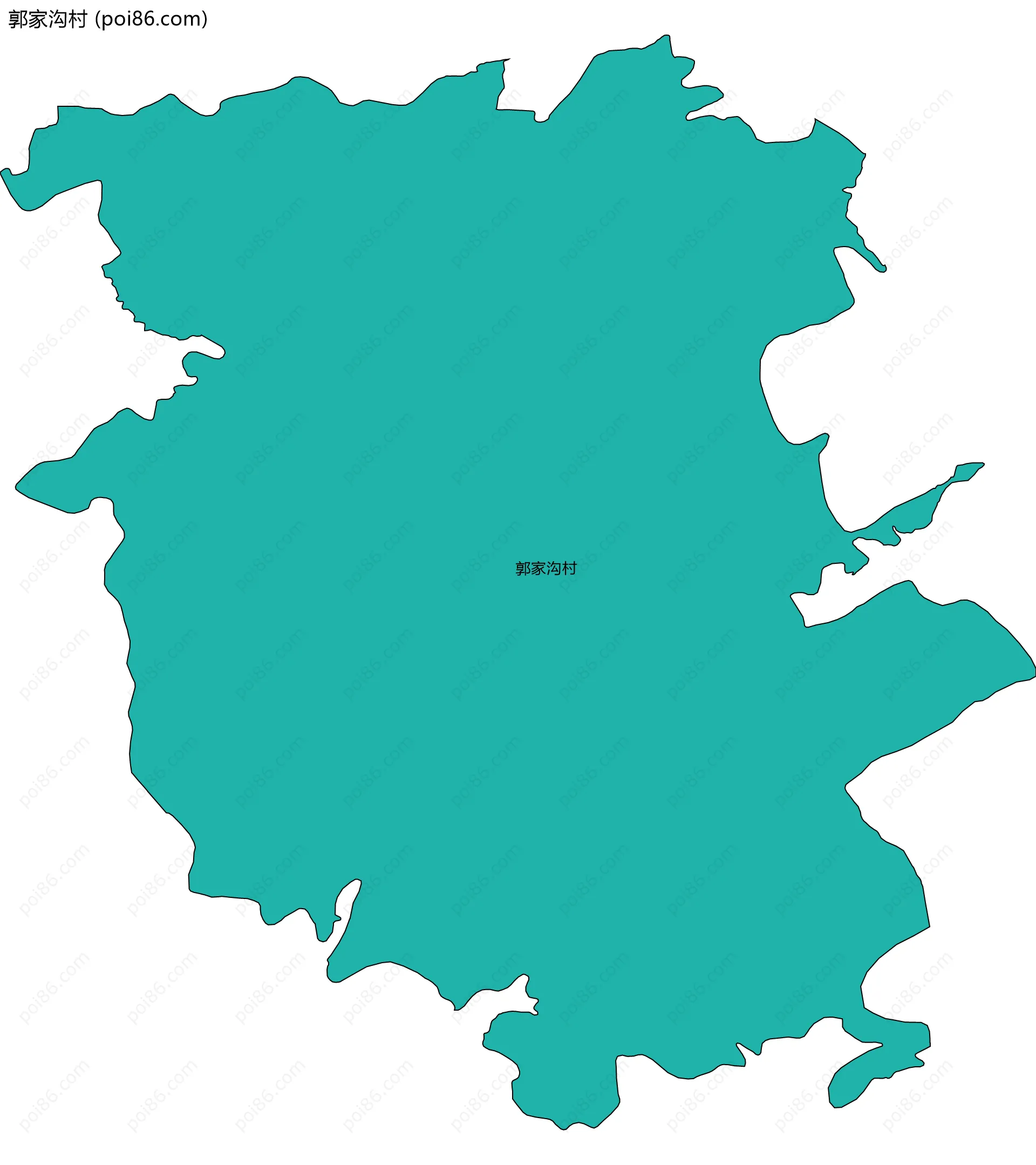 郭家沟村边界地图